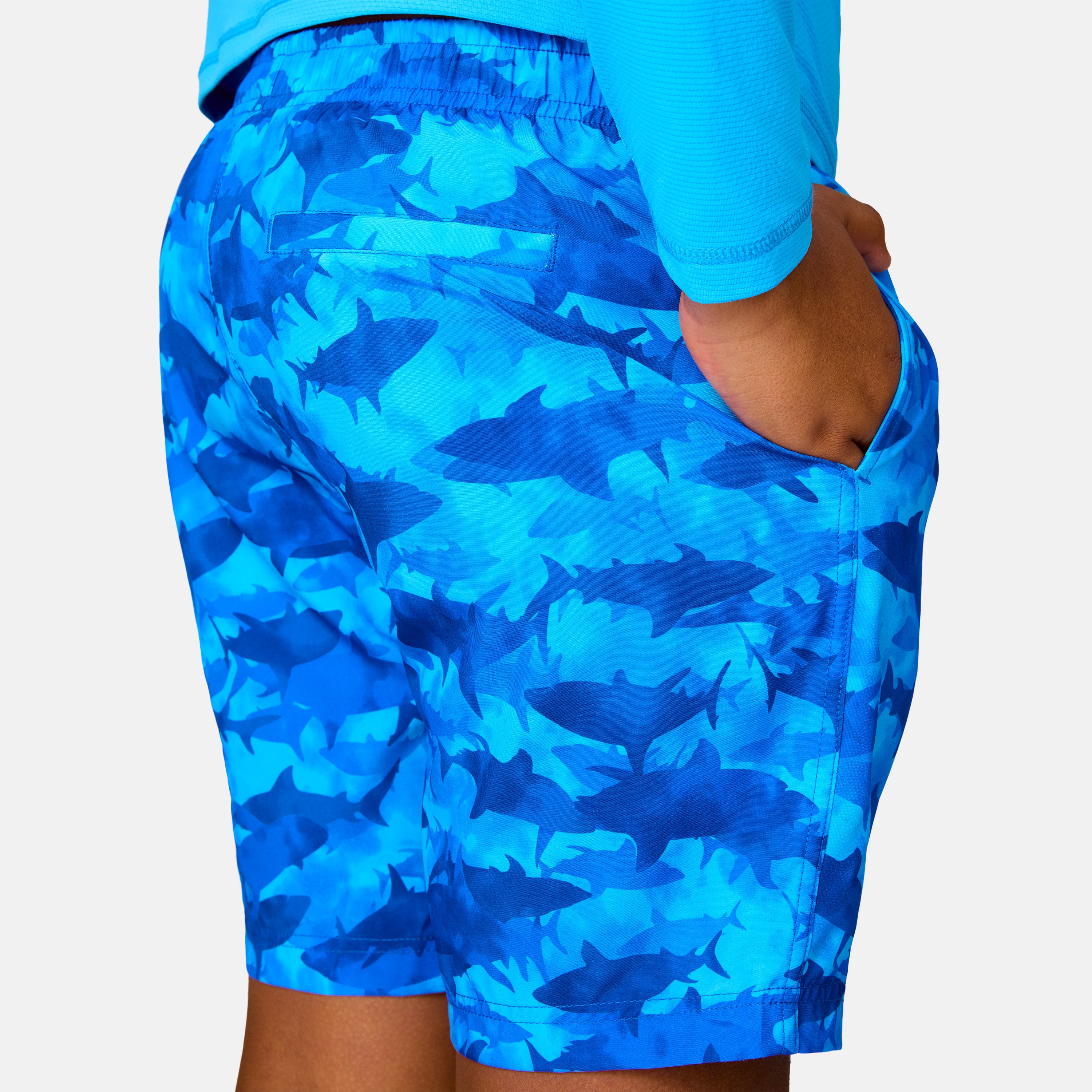 Boys' Shark Academy Swim Short - Image 4