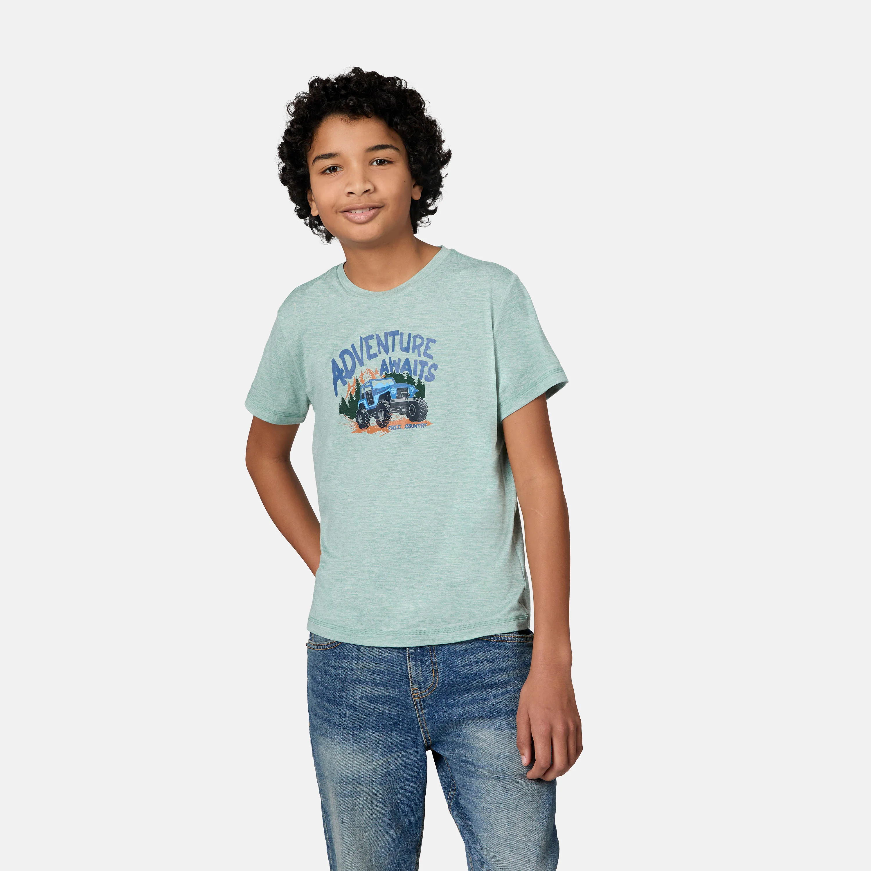 Boys' Microtech® Graphic Crew Neck Shirt - Image 10