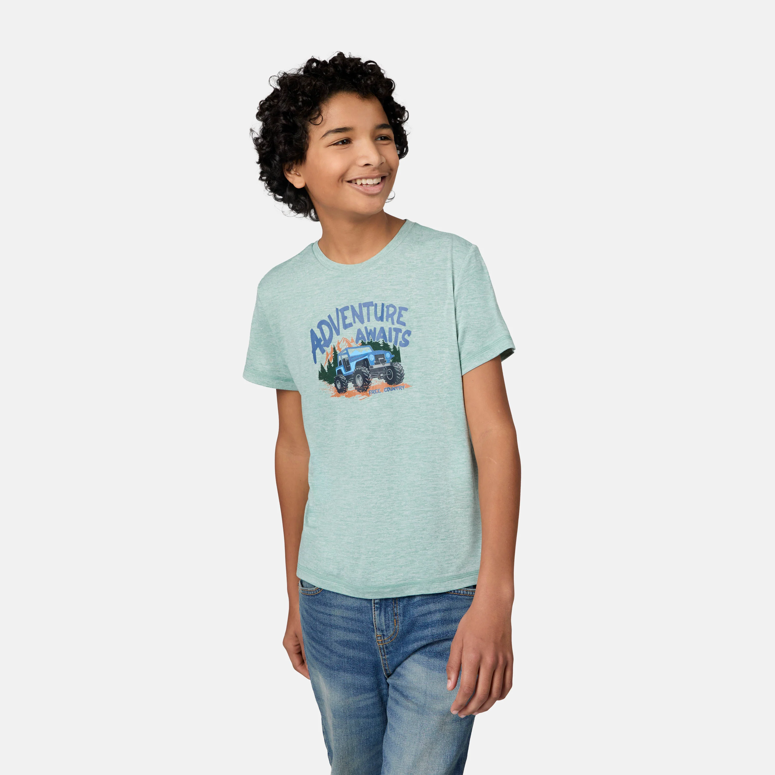 Boys' Microtech® Graphic Crew Neck Shirt - Image 9