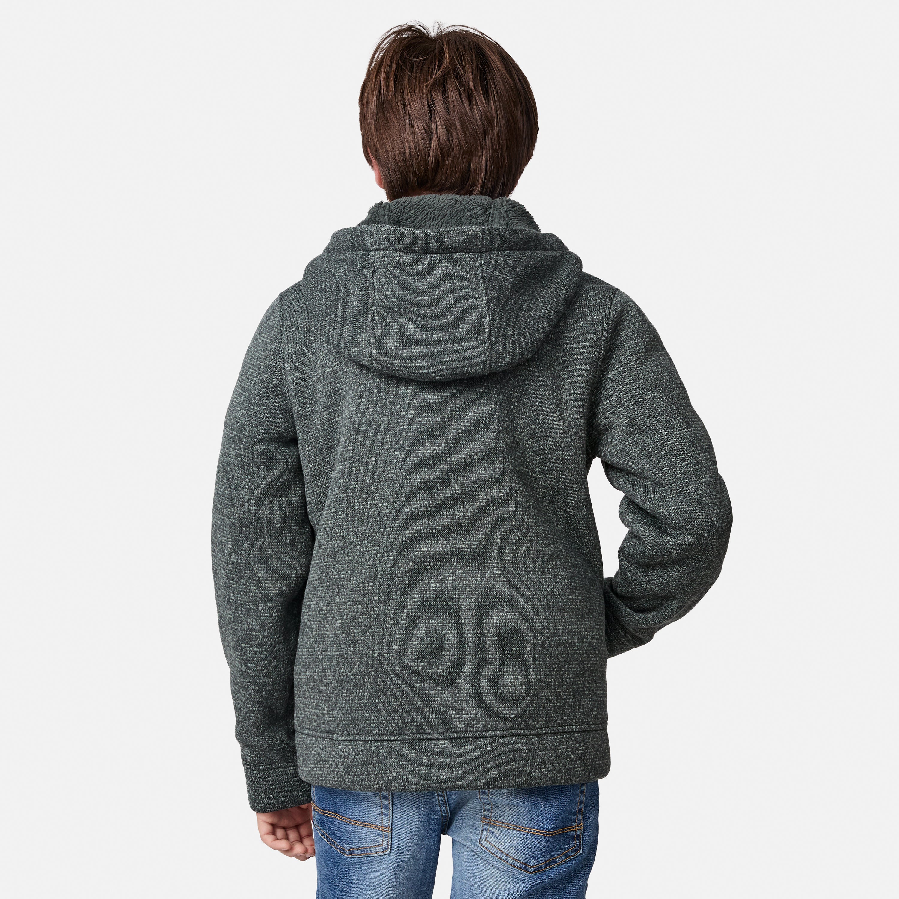 Boys' Textured Mountain Fleece Jacket - Image 4