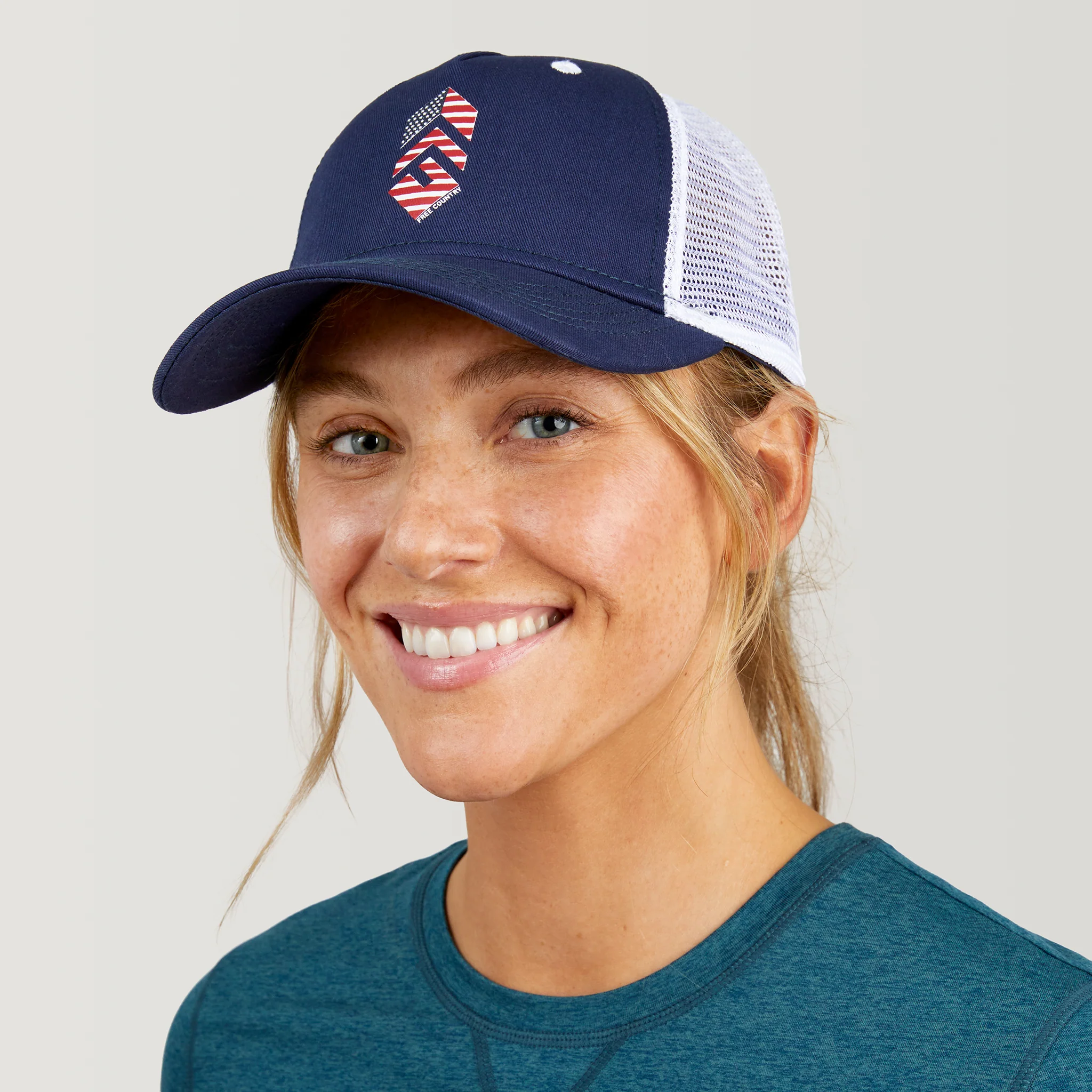 Free Country Five Panel Cotton Twill Trucker Hat - Image 5