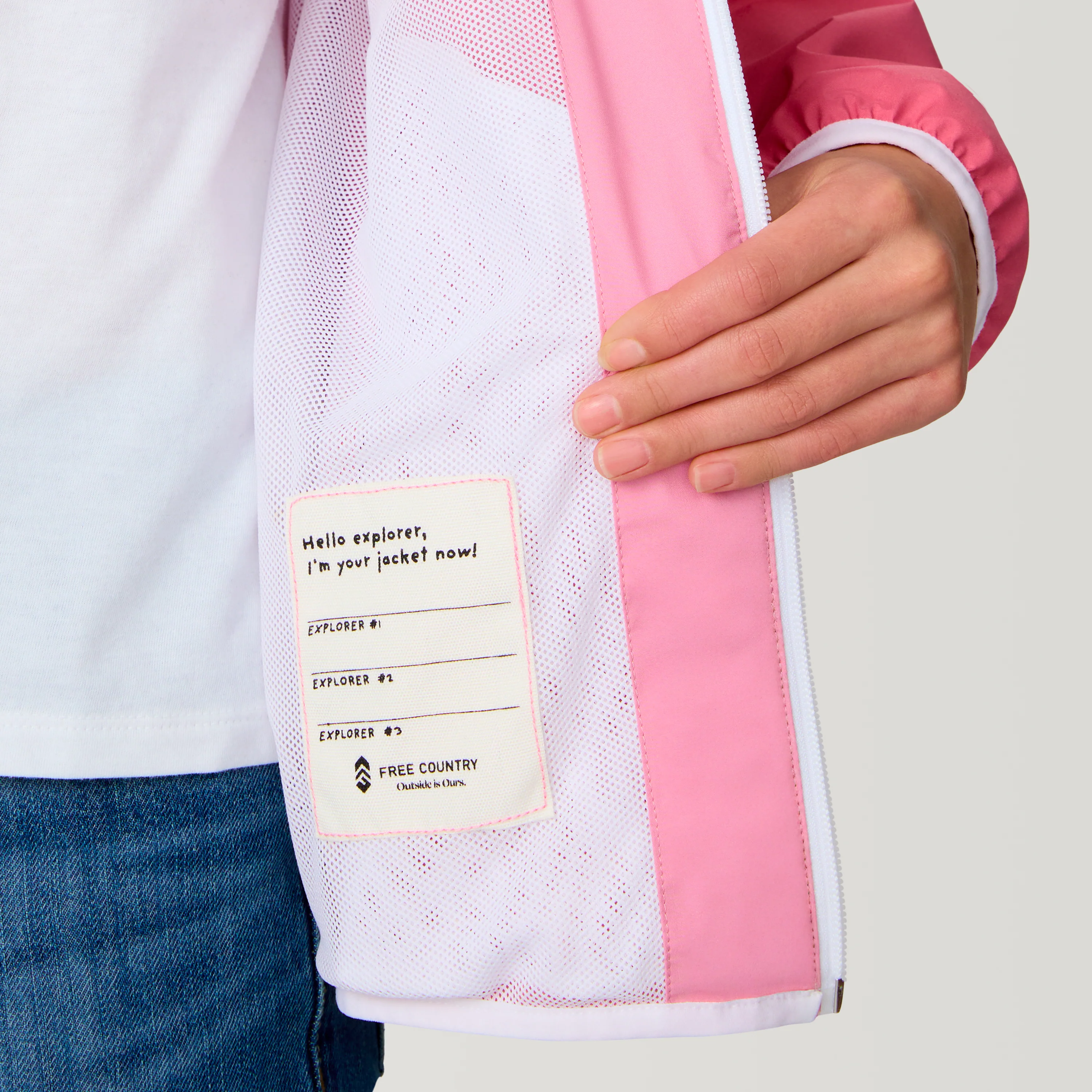 Girls' Easy Hiking Windshear Jacket - Image 3