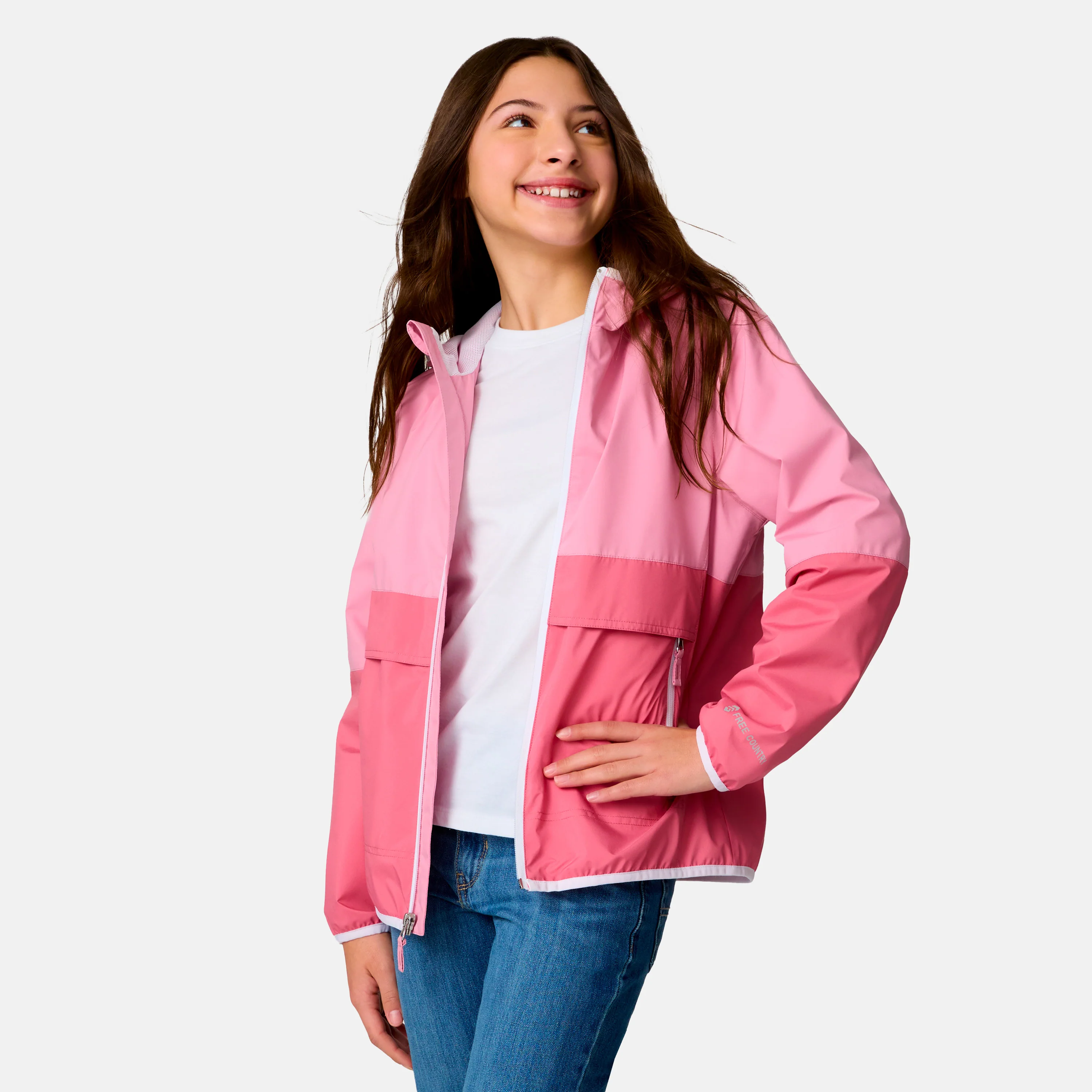 Girls' Easy Hiking Windshear Jacket - Image 4