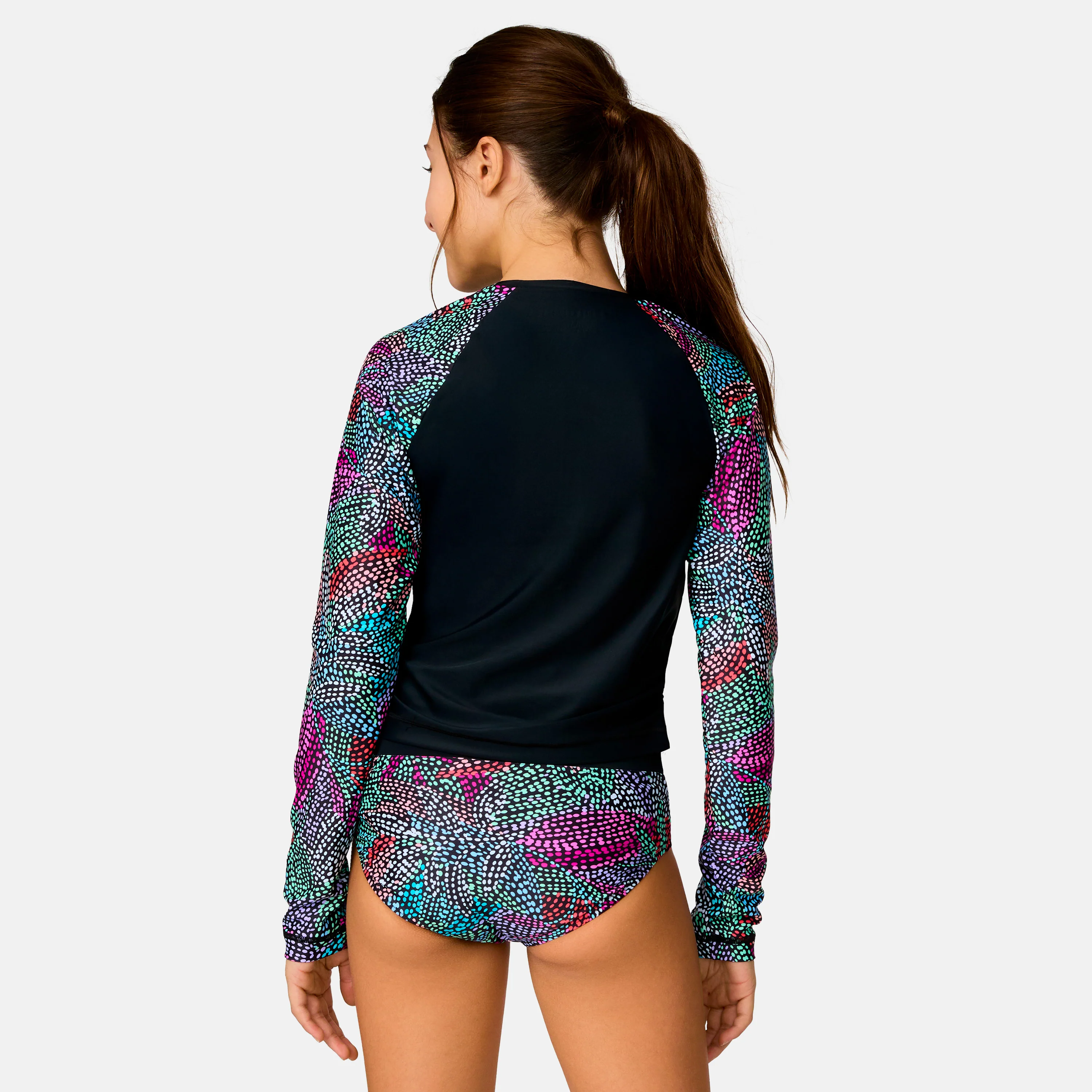 Girls' Fresco Rash Guard and Bikini Swim Set - Image 3