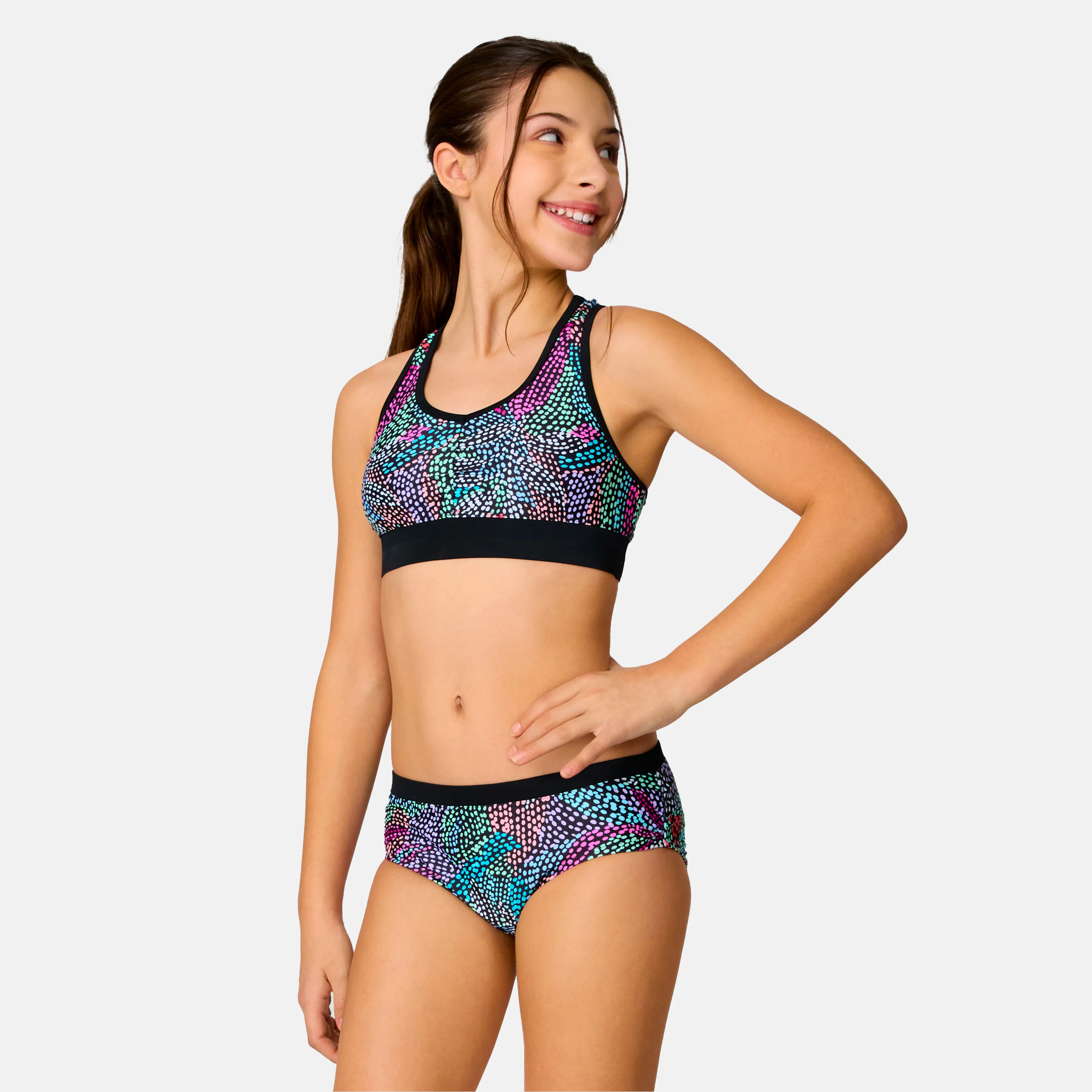 Girls' Fresco Rash Guard and Bikini Swim Set - Image 4