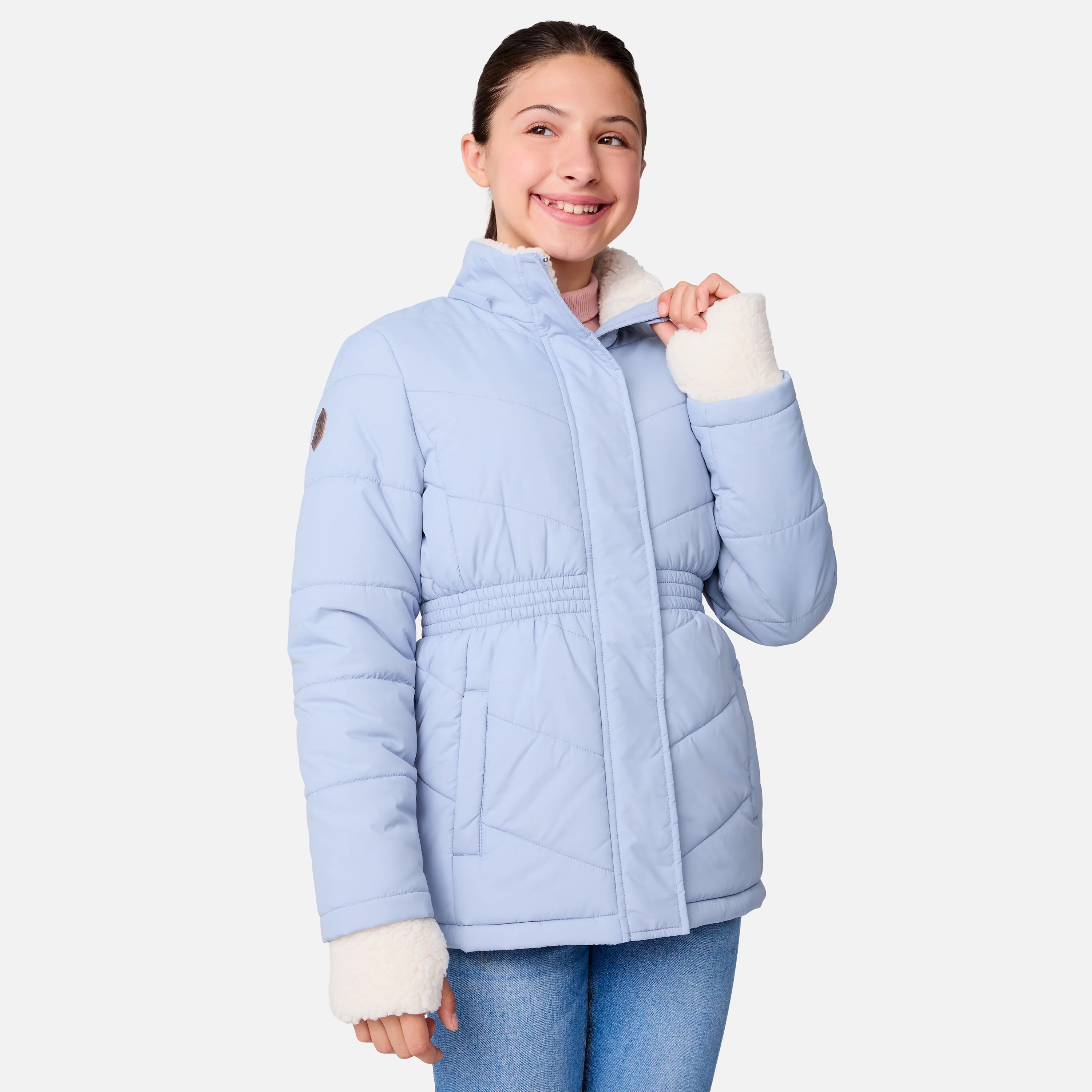 Girls' Long Bib Puffer Jacket - Image 4