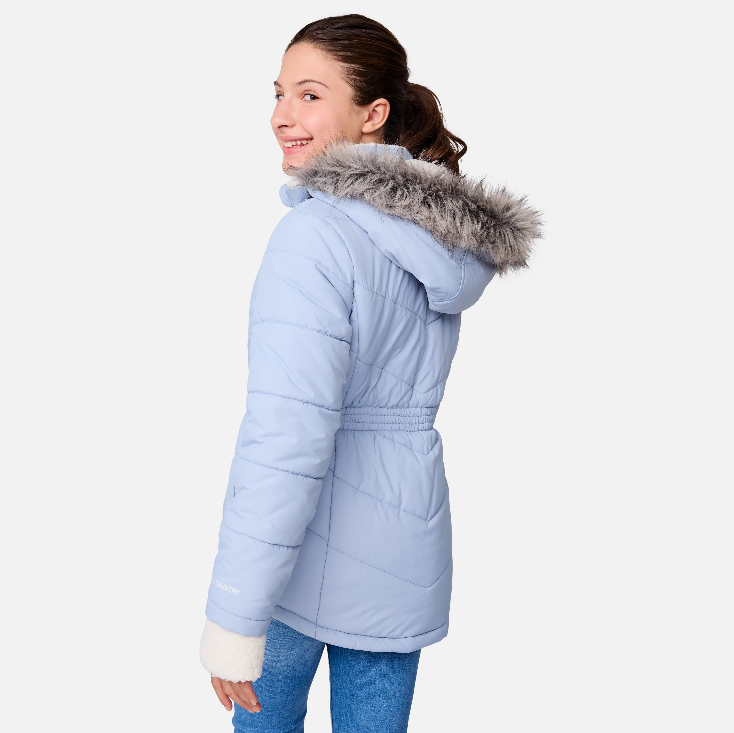 Girls' Long Bib Puffer Jacket - Image 5