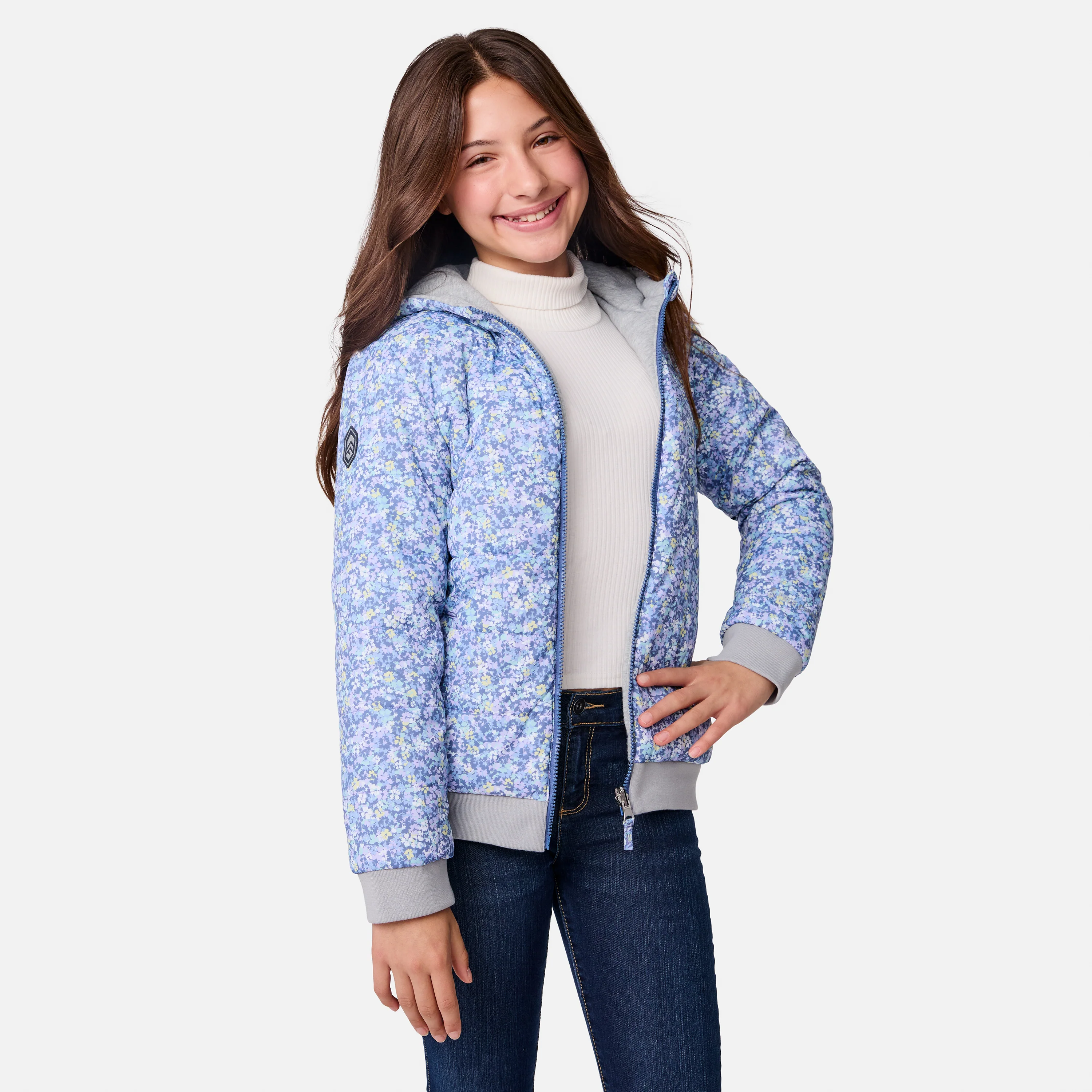 Girls' Poofie Reversible Puffer Jacket - Image 13