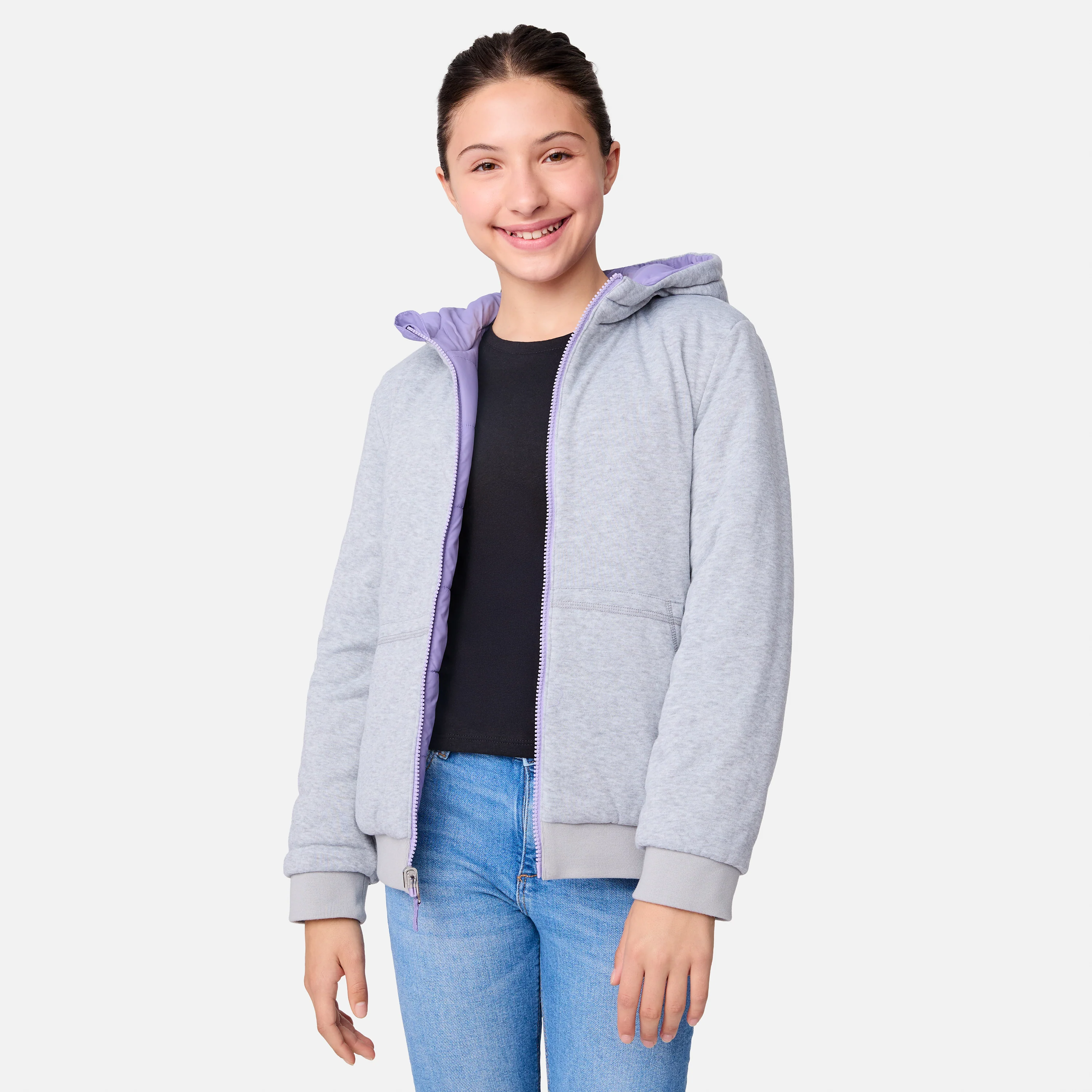Girls' Poofie Reversible Puffer Jacket - Image 2