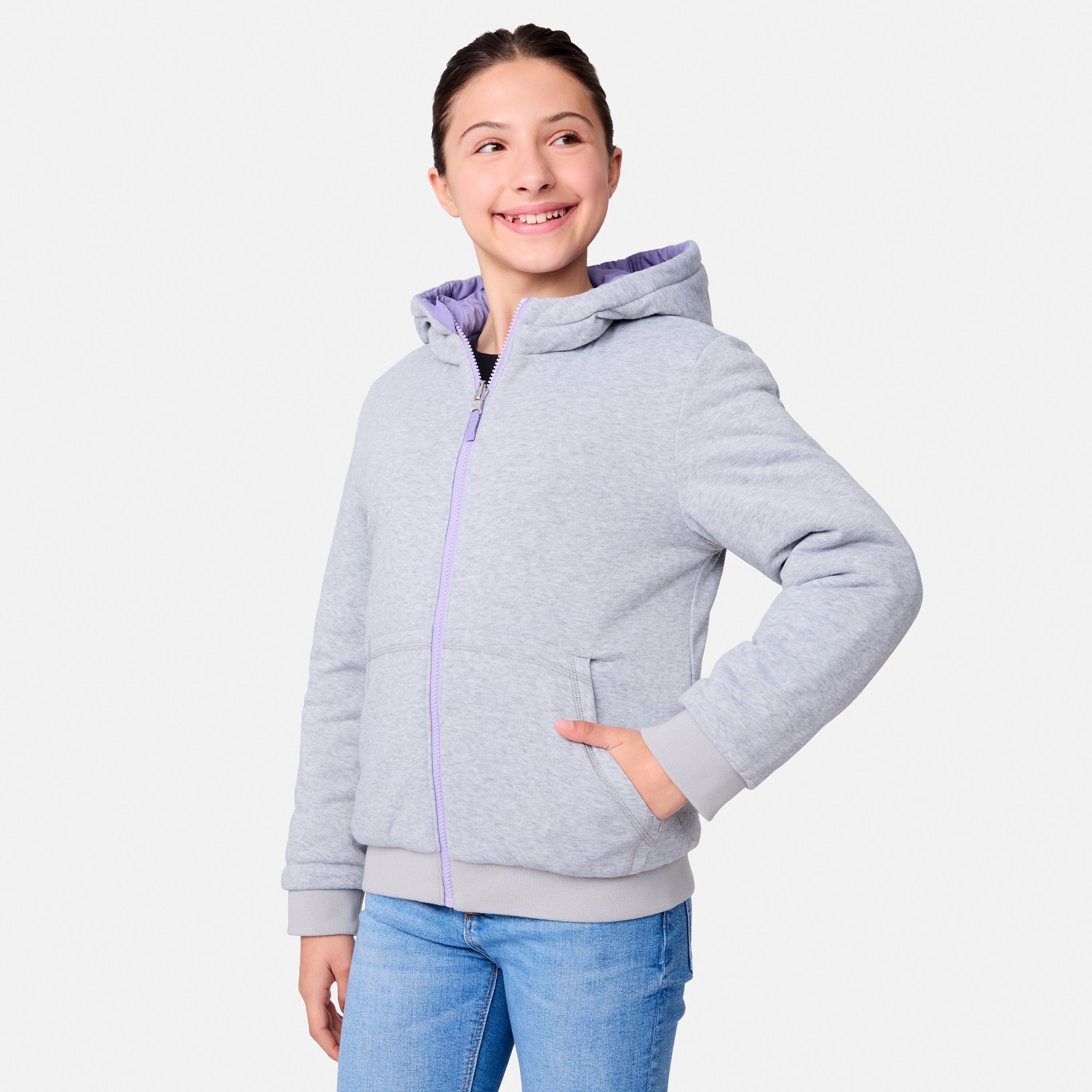 Girls' Poofie Reversible Puffer Jacket - Image 3