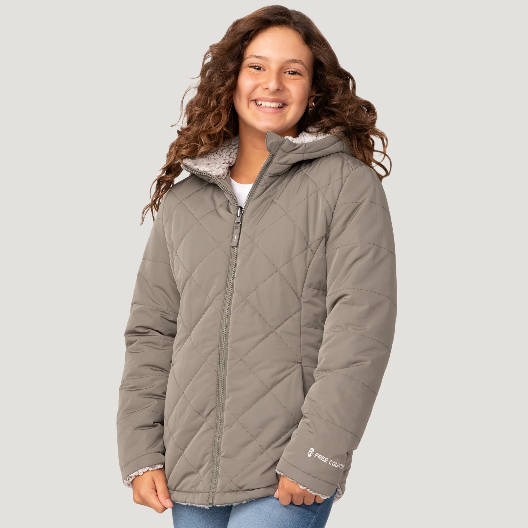 Girls' Stratus Lite Reversible Jacket - Image 15