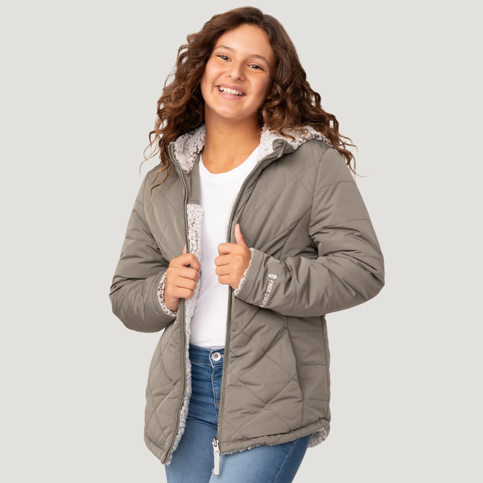 Girls' Stratus Lite Reversible Jacket - Image 19
