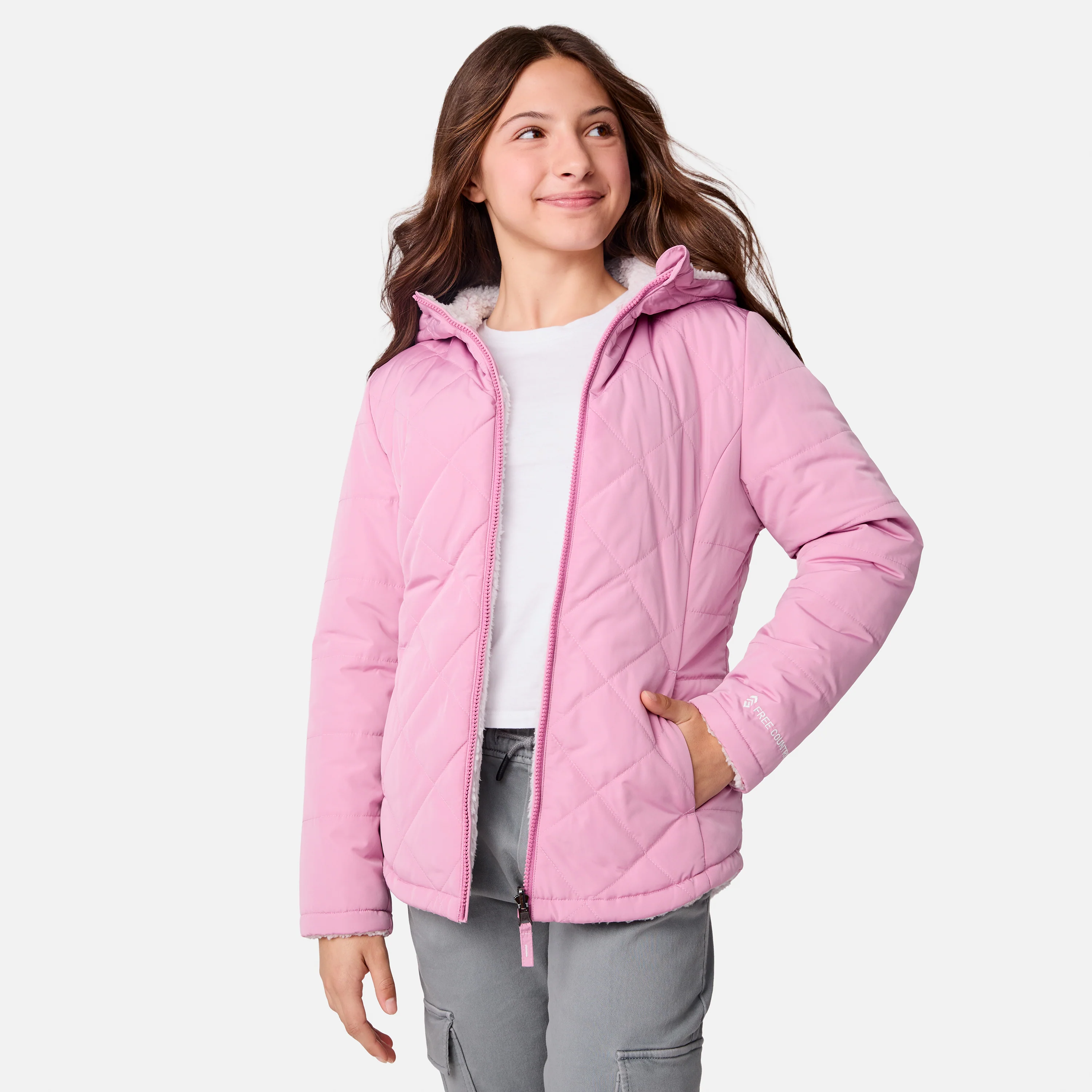 Girls' Stratus Lite Reversible Jacket - Image 3