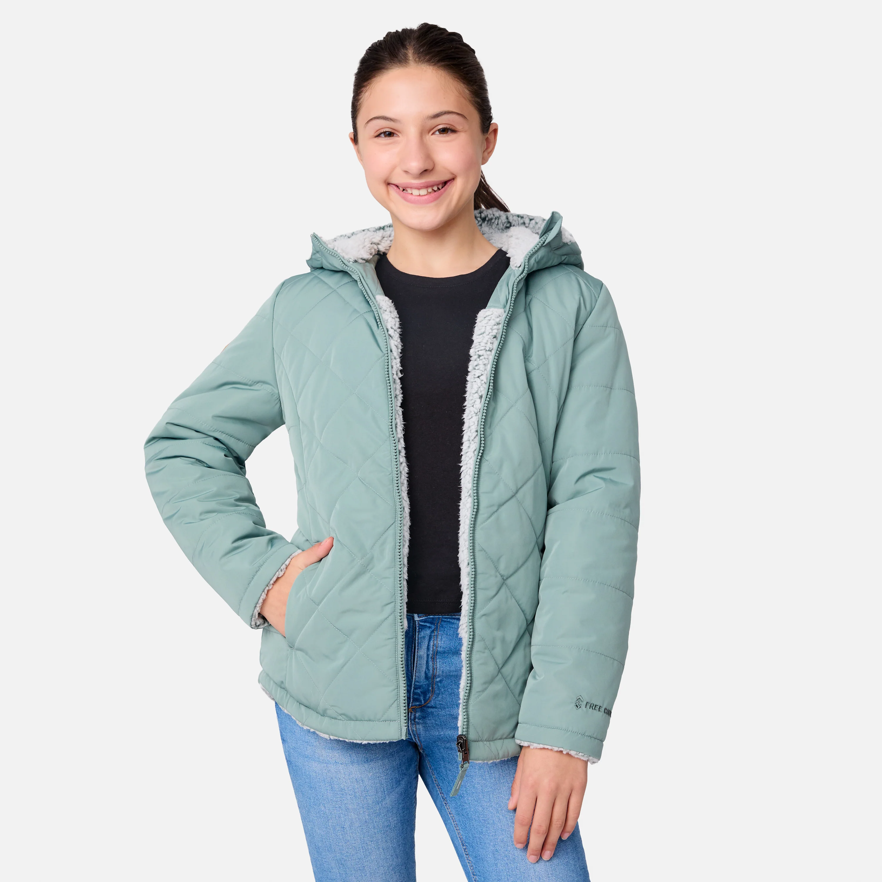 Girls' Stratus Lite Reversible Jacket - Image 9