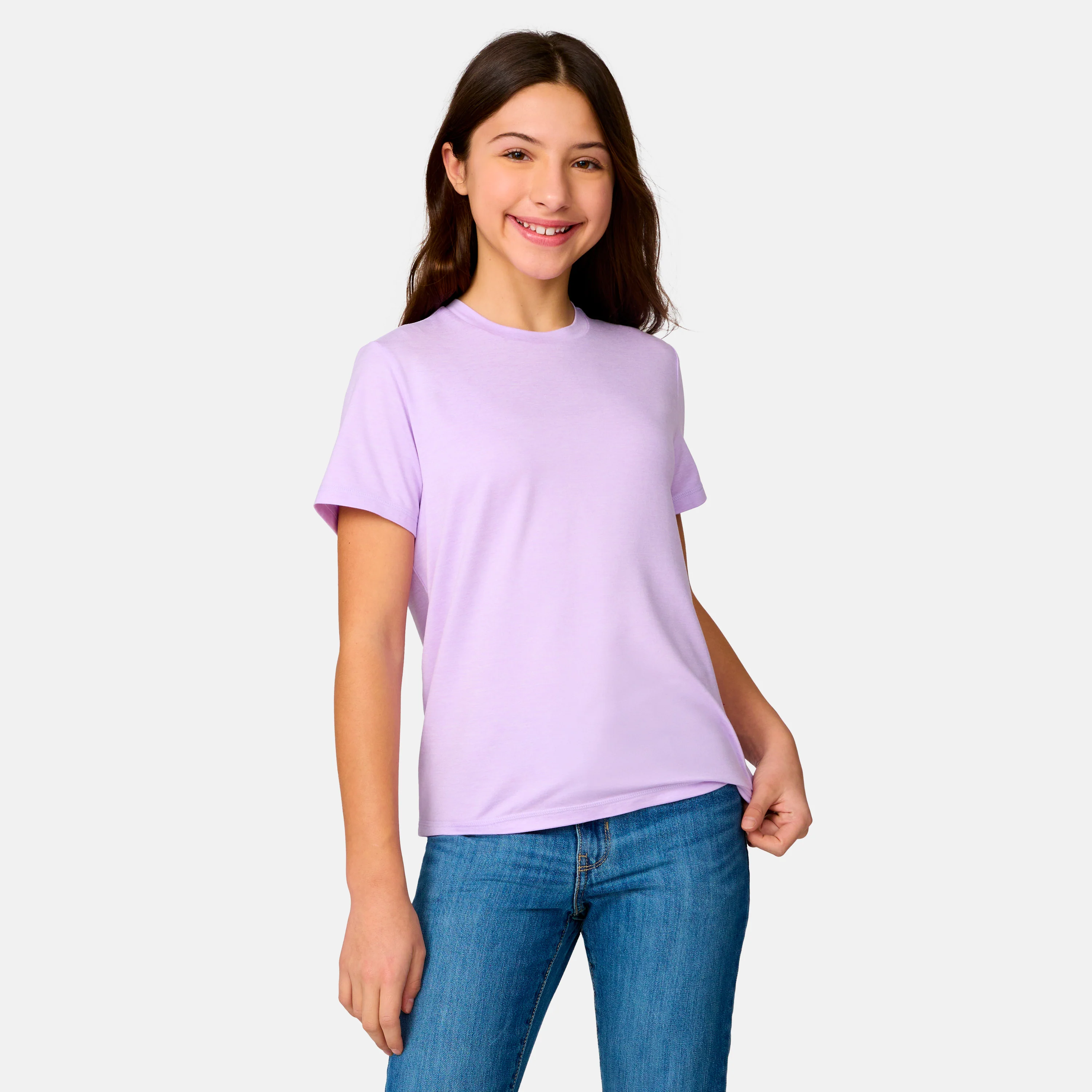 Girls' Microtech® Crew Neck Shirt - Image 7