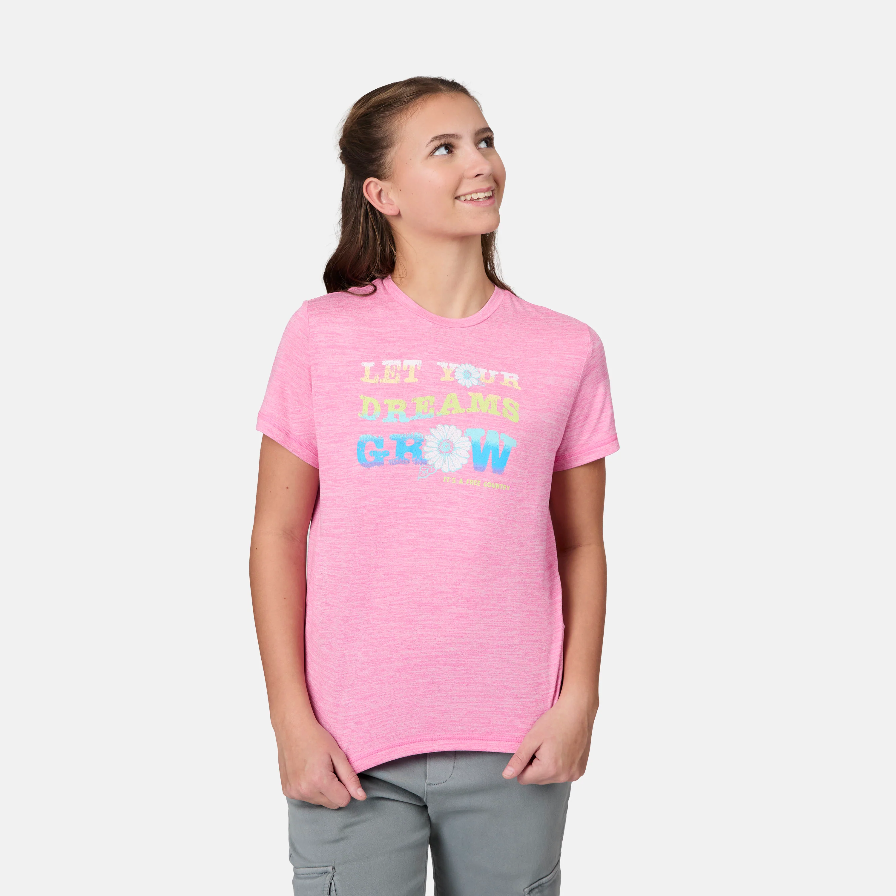 Girls' Microtech® Graphic Crew Neck Shirt - Image 11