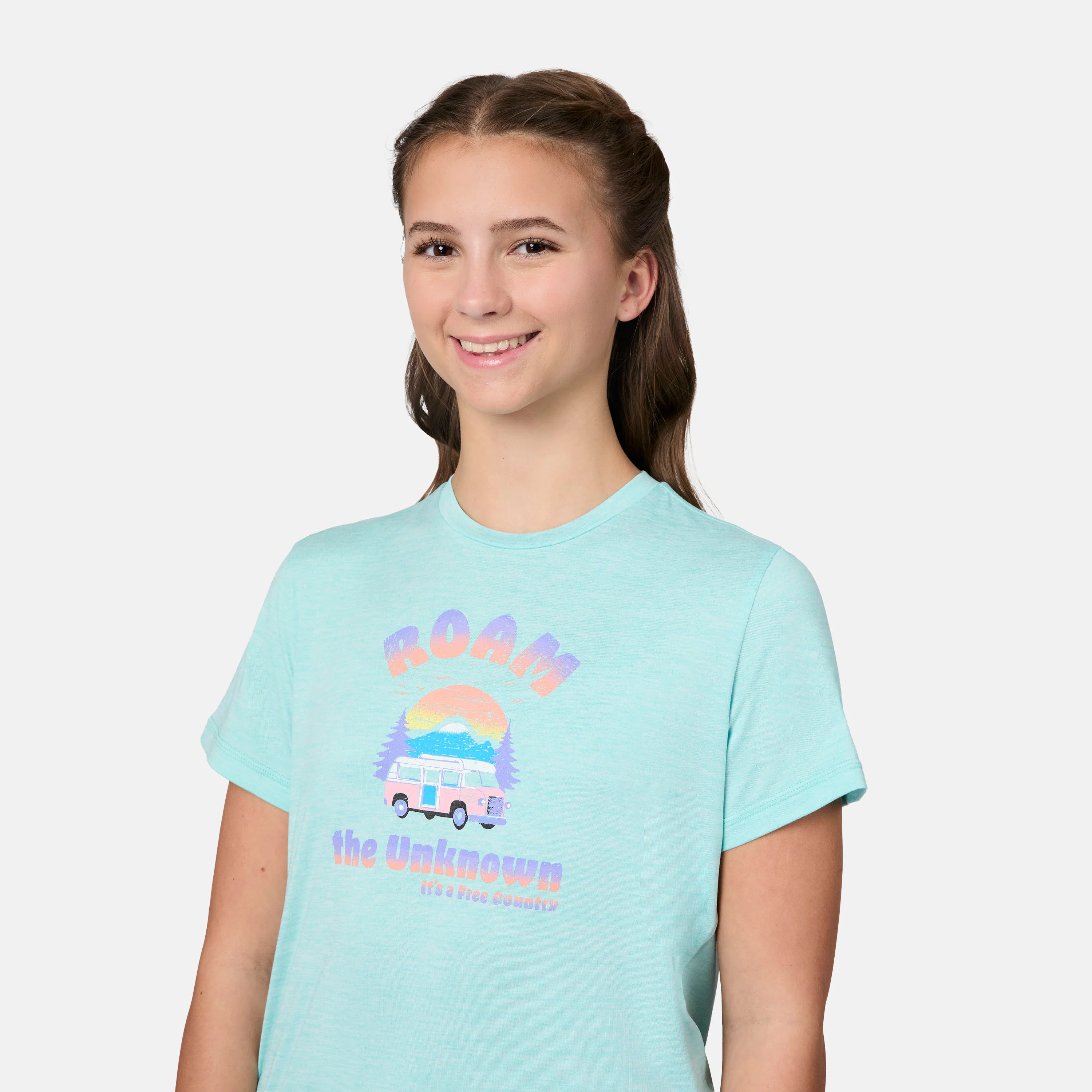 Girls' Microtech® Graphic Crew Neck Shirt - Image 20
