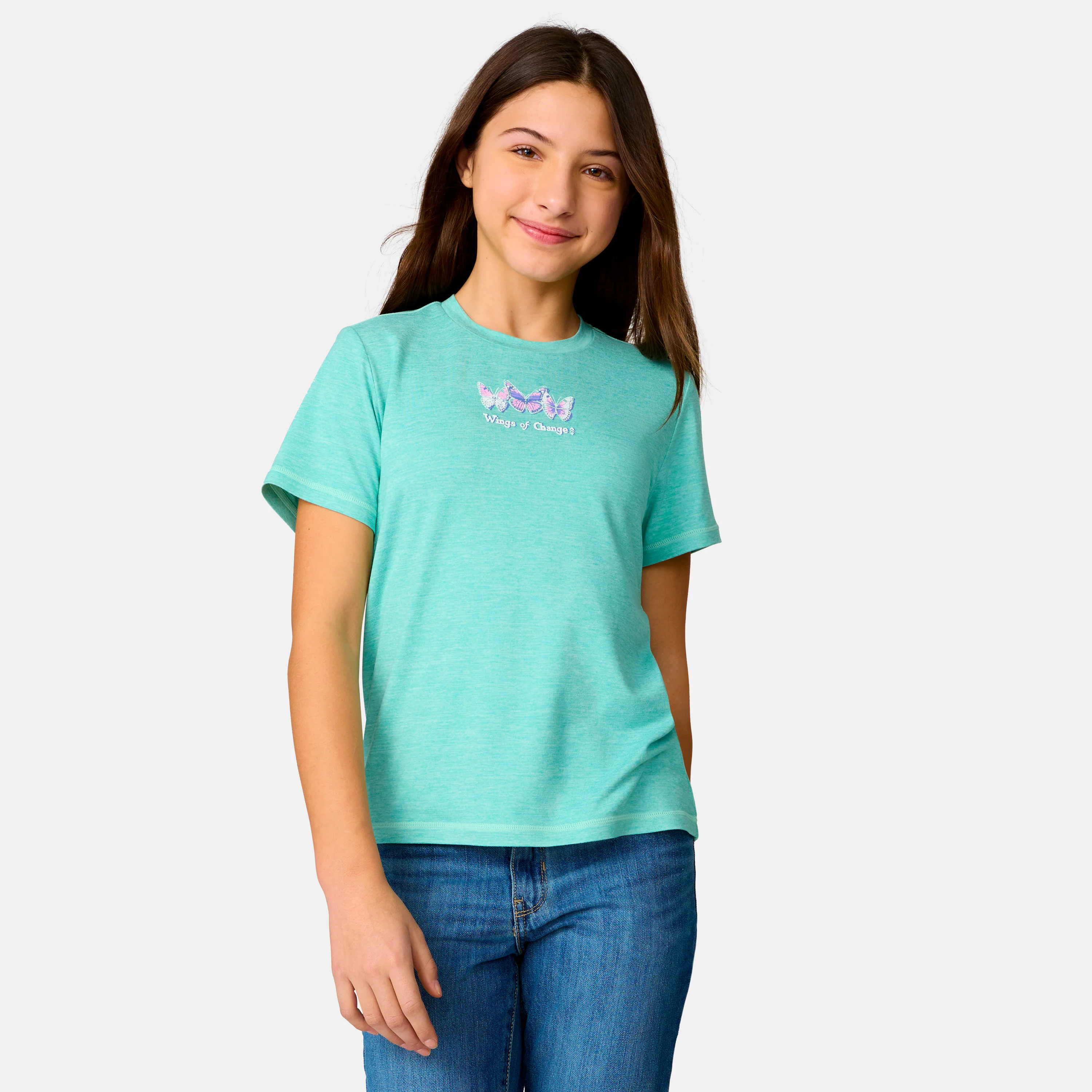 Girls' Microtech® Graphic Crew Neck Shirt - Image 5
