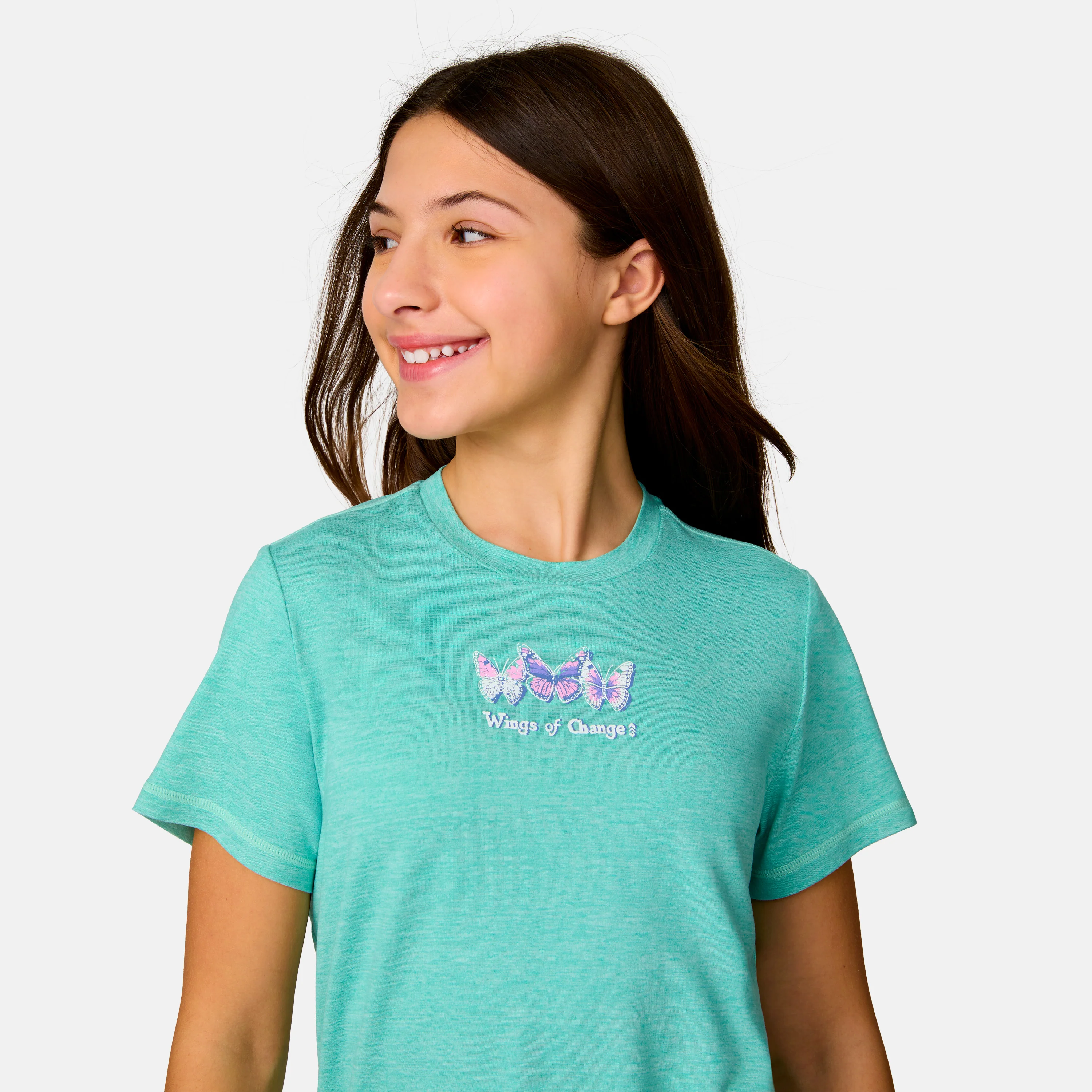 Girls' Microtech® Graphic Crew Neck Shirt - Image 6