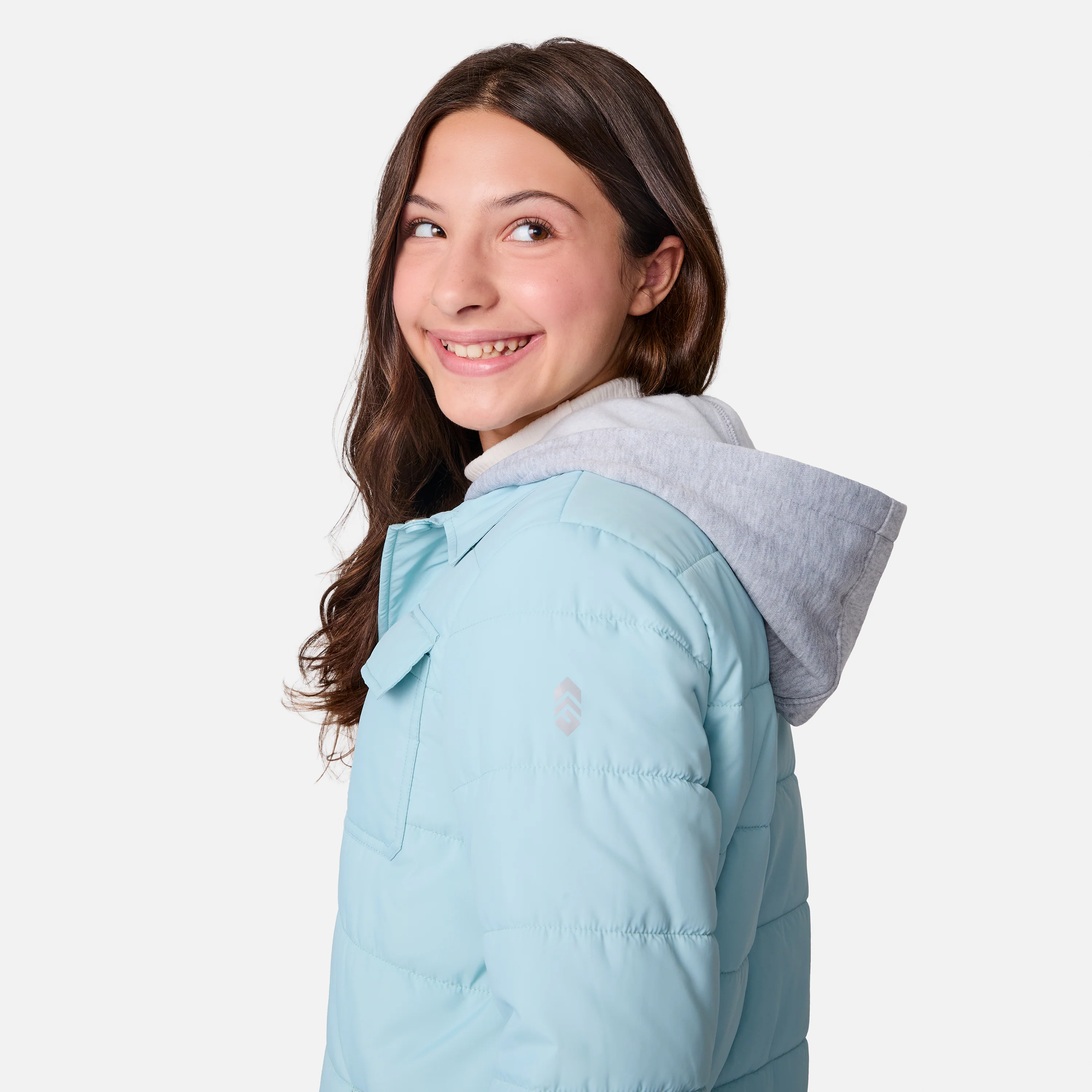 Girls' Trail Puffer Hoodie Shacket - Image 10