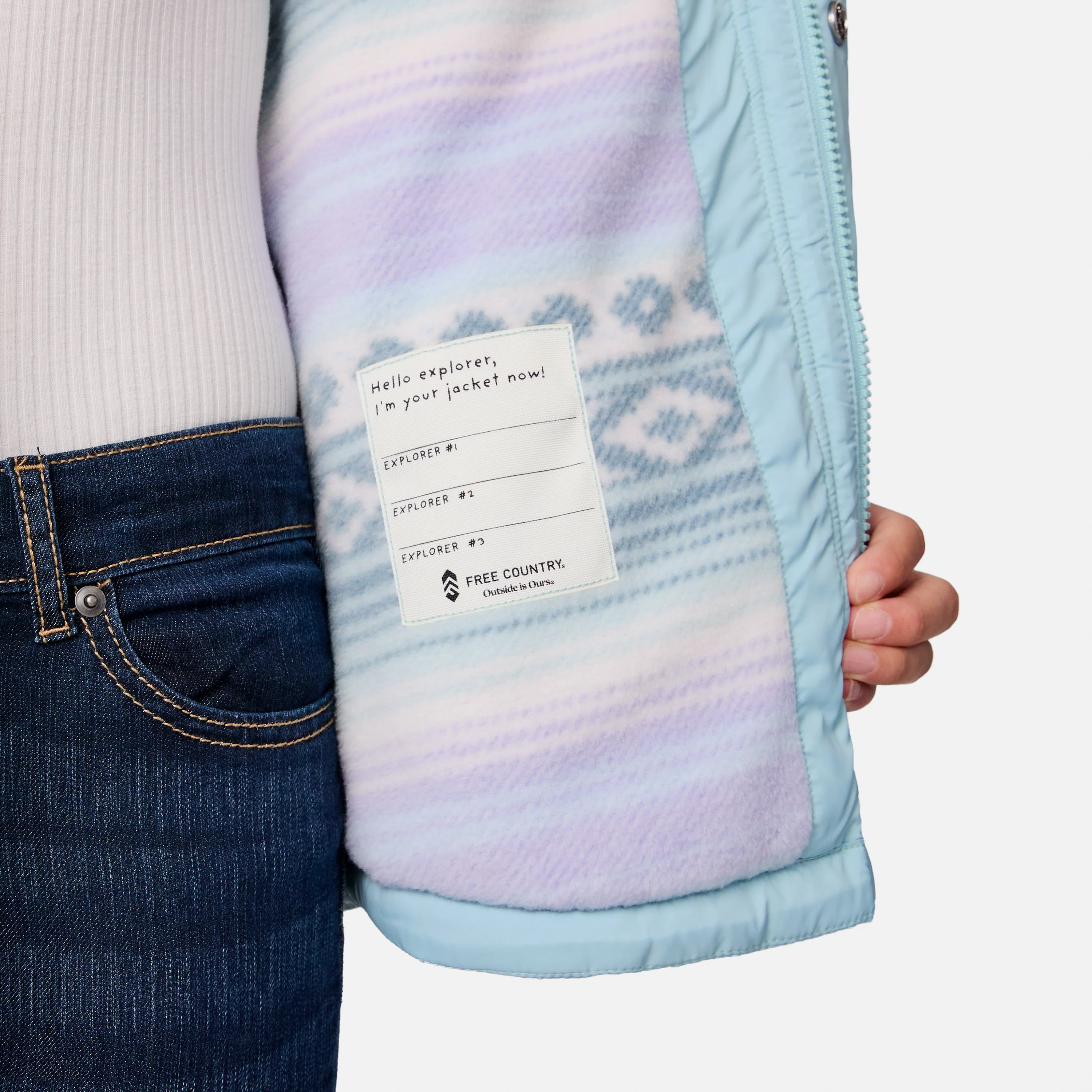 Girls' Trail Puffer Hoodie Shacket - Image 9