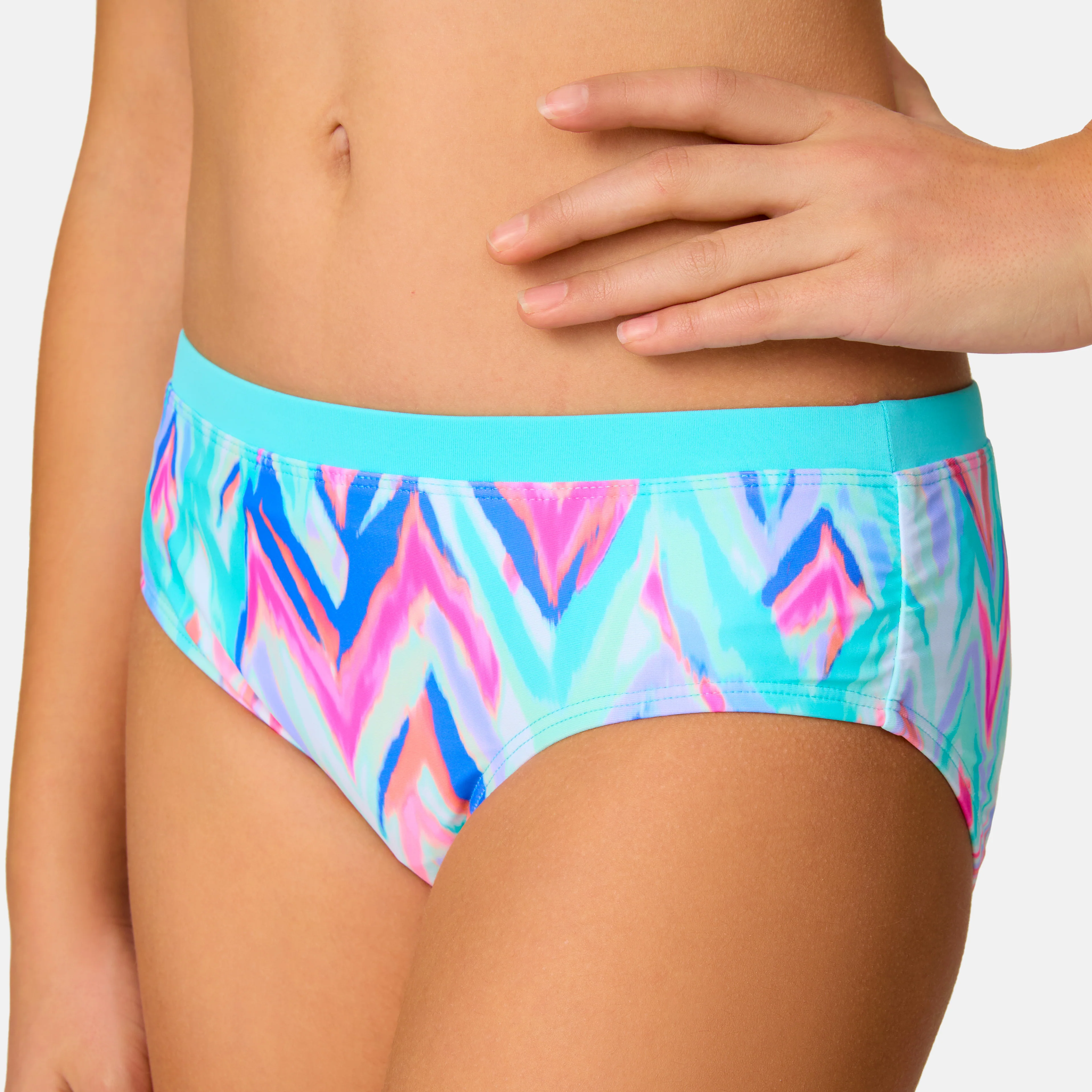 Girls' Oasis Chevron Rash Guard and Bikini Swim Set - Image 4