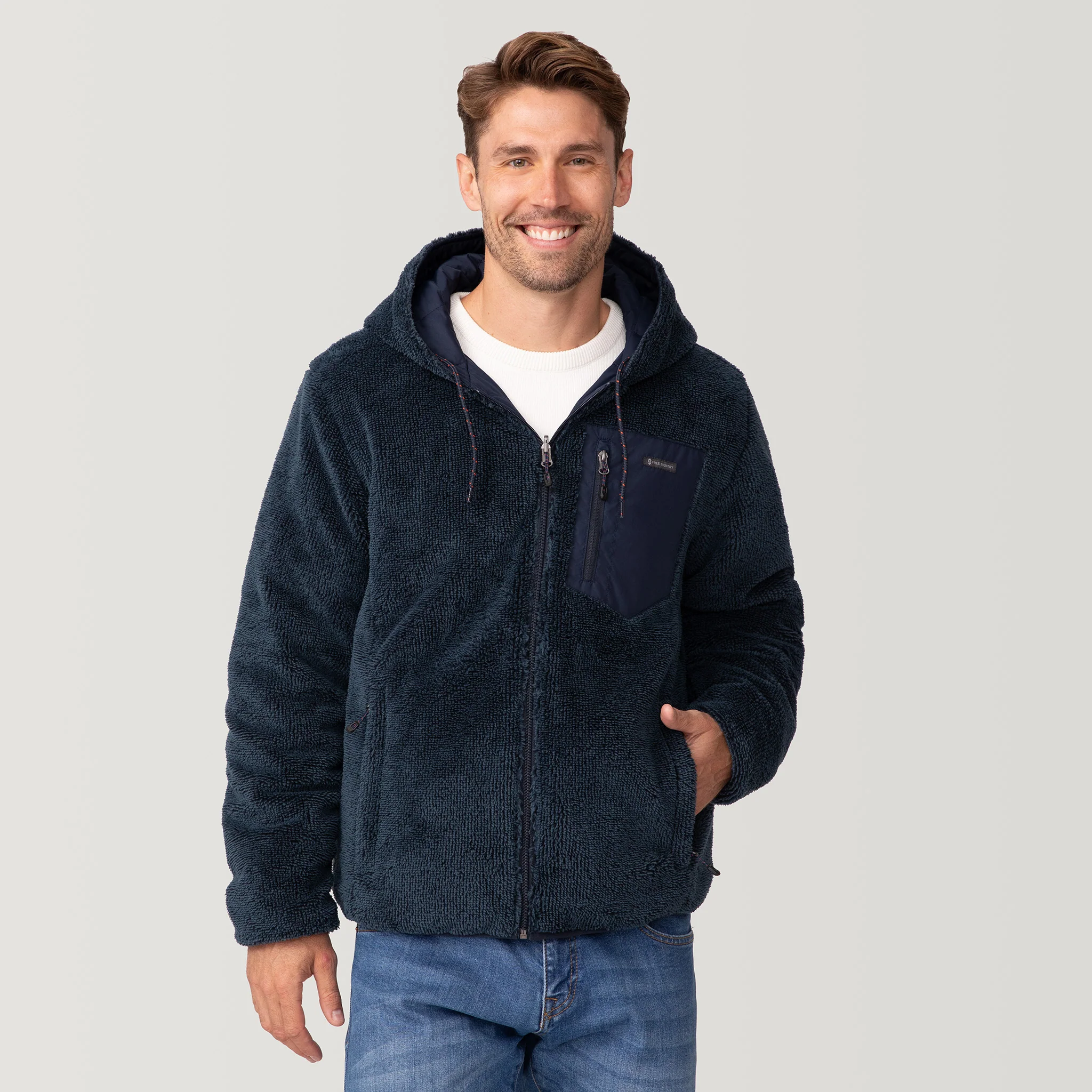 Men's Atlas Hooded Quilted Reversible Sherpa Jacket - Image 17