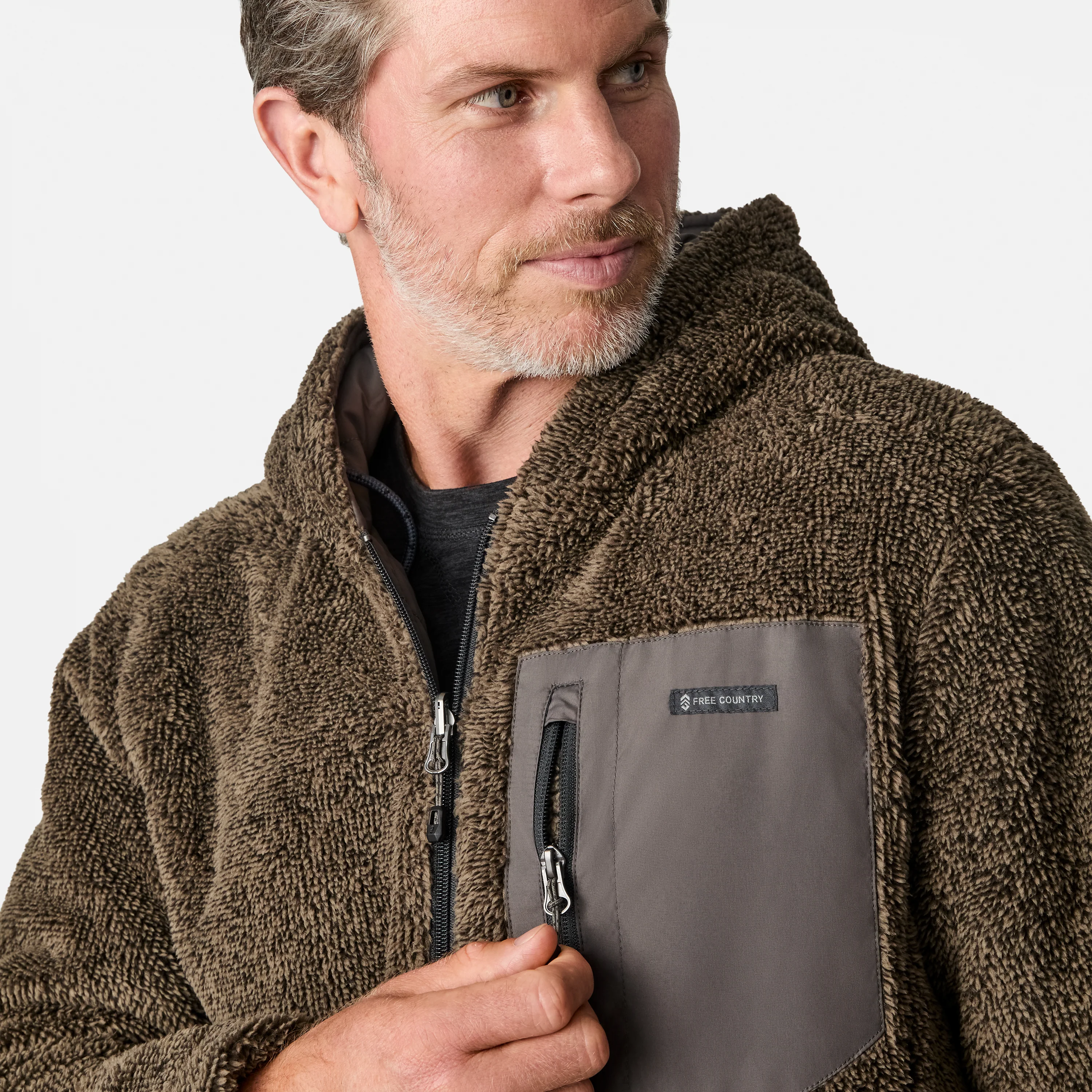 Men's Atlas Hooded Quilted Reversible Sherpa Jacket - Image 4