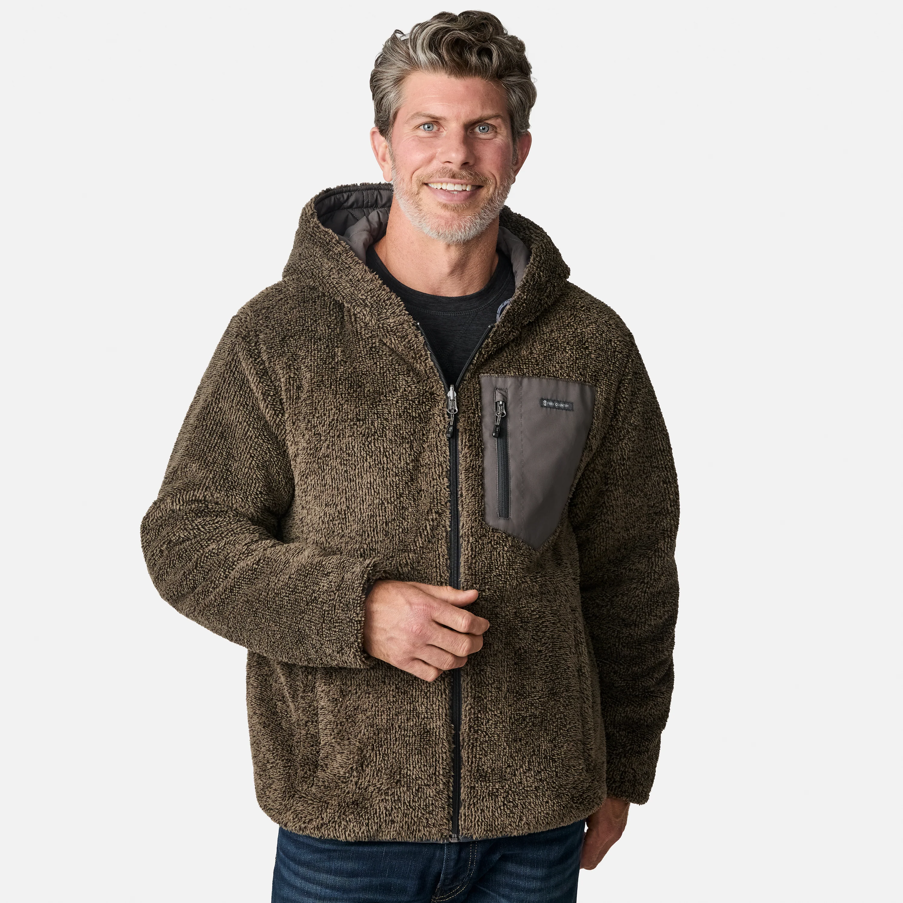Men's Atlas Hooded Quilted Reversible Sherpa Jacket - Image 5