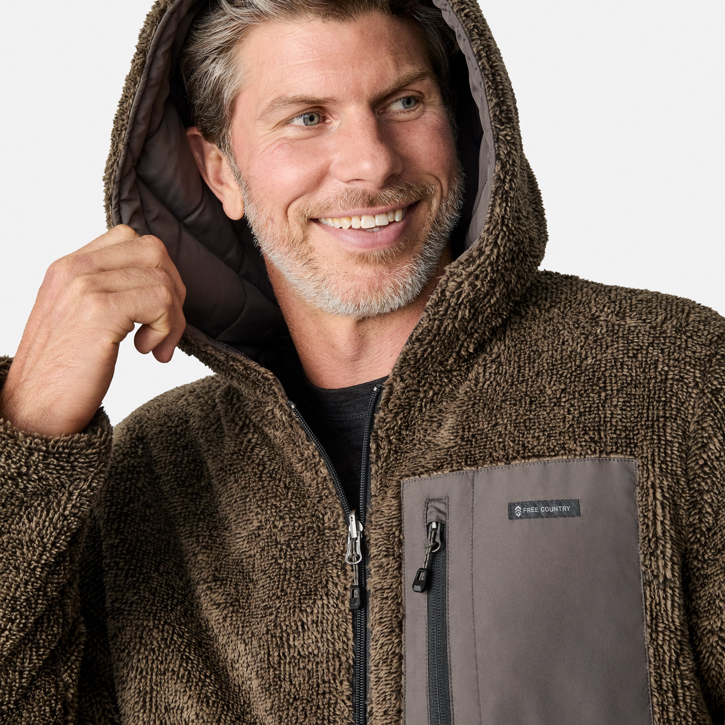 Men's Atlas Hooded Quilted Reversible Sherpa Jacket - Image 9