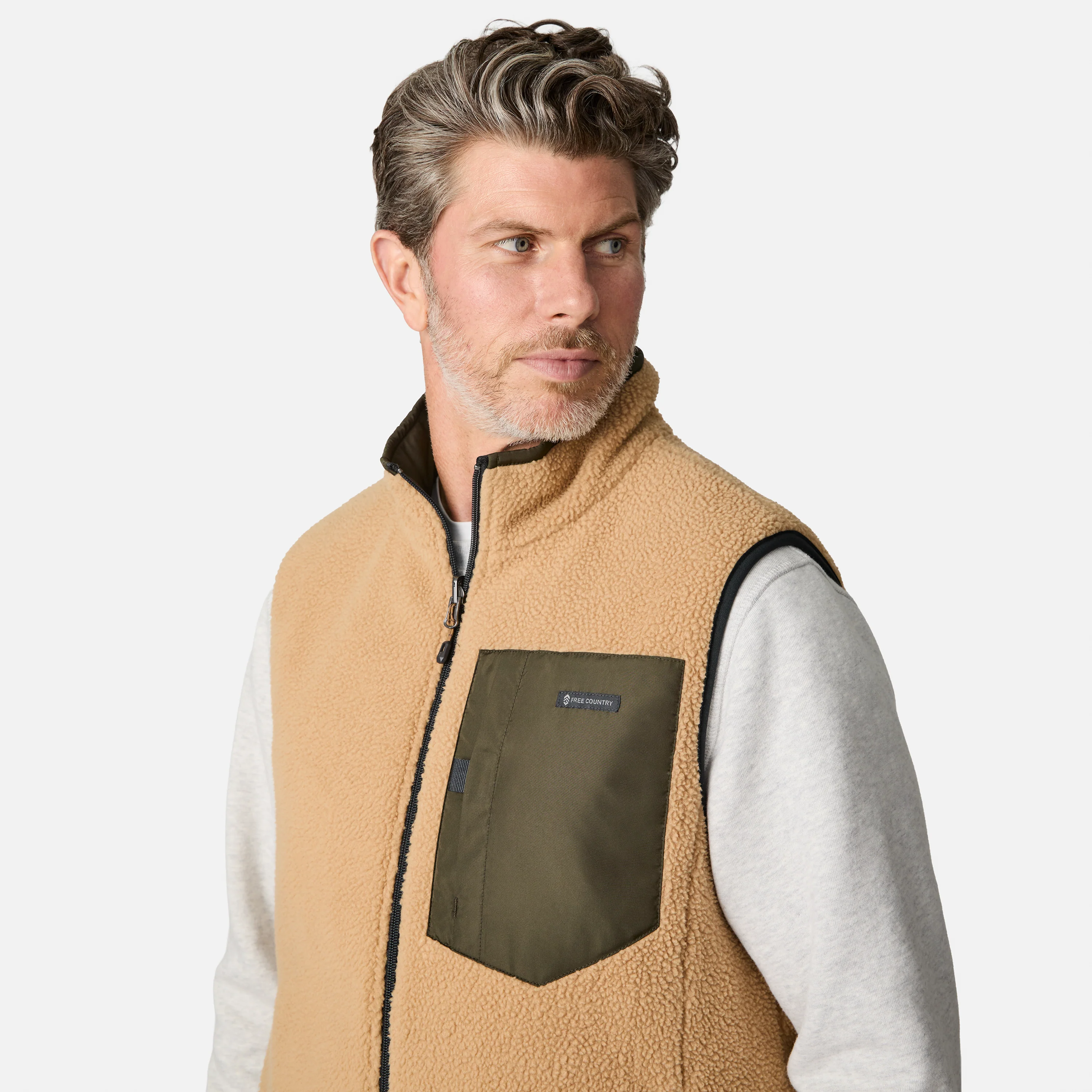 Men's Atlas II Quilted Reversible Sherpa Vest - Image 2