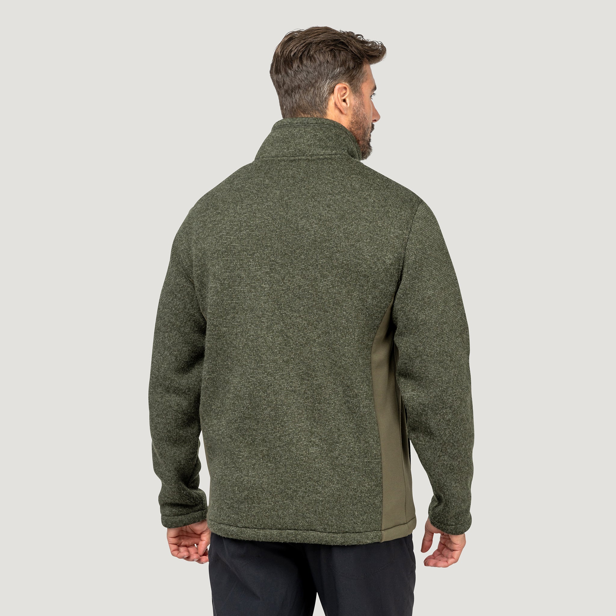 Men's Badland Textured Mountain Fleece Jacket - Image 3