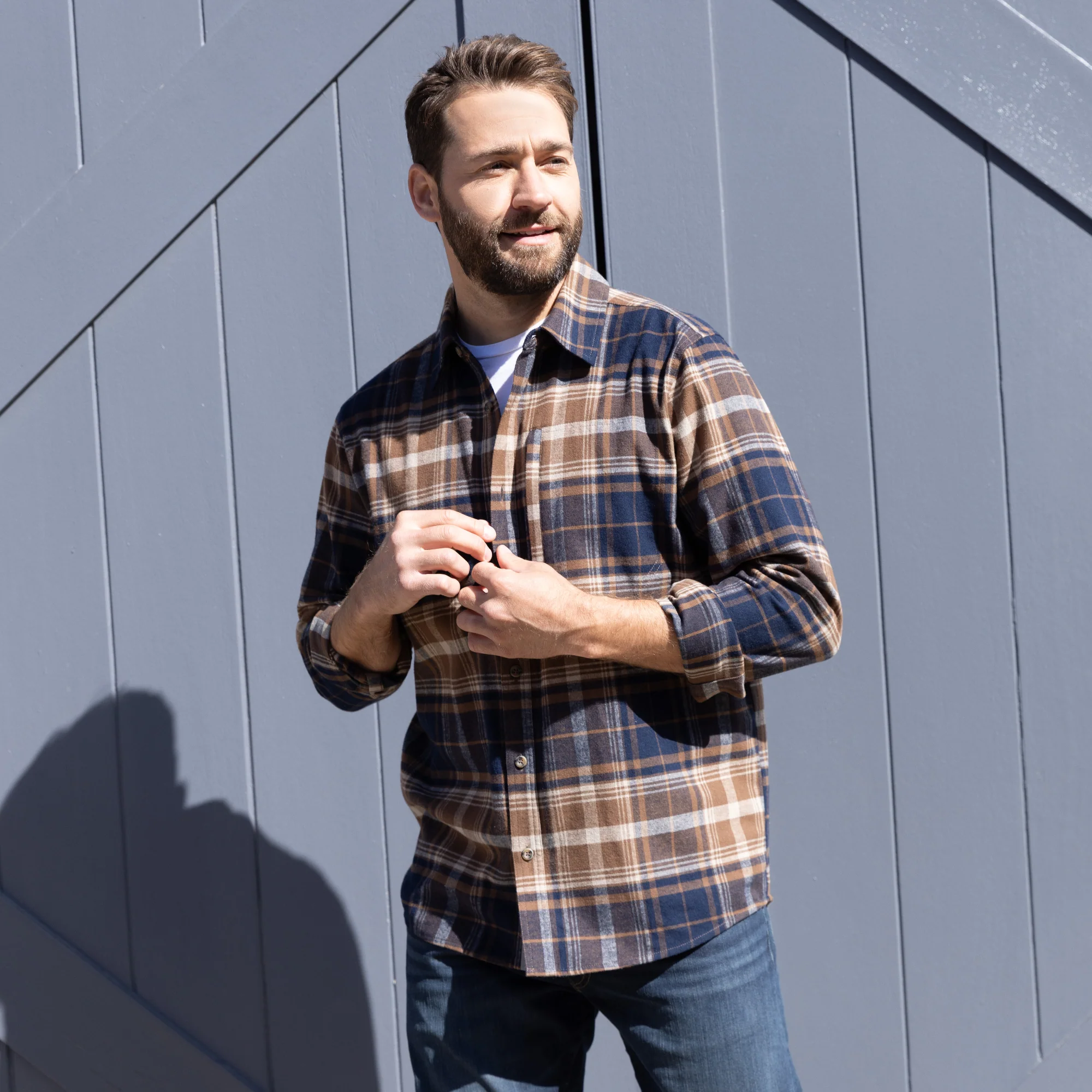 Men's Easywear II Fleece Lined Flannel Shirt - Image 5