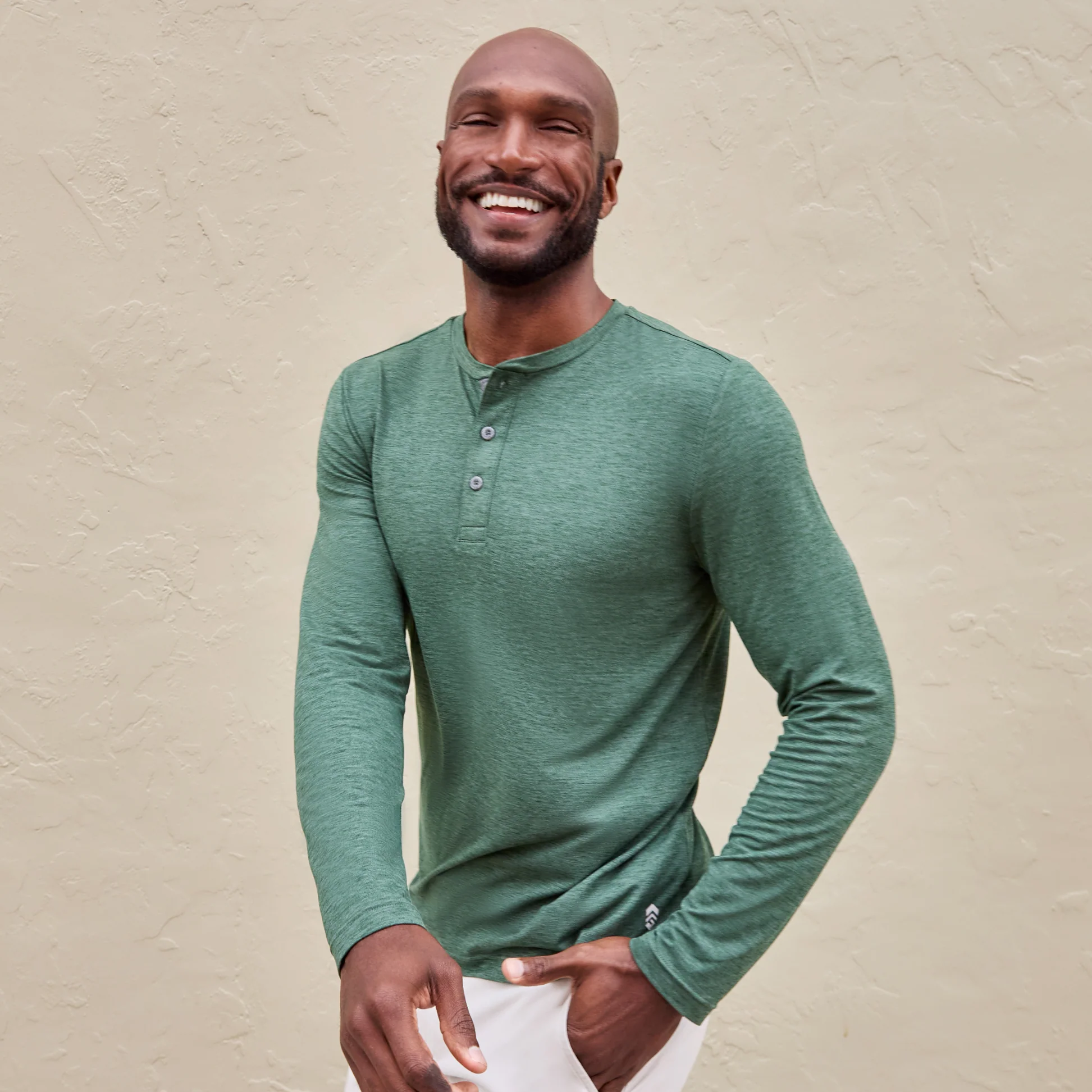 Men's Henley Long Sleeve Shirt - Image 2