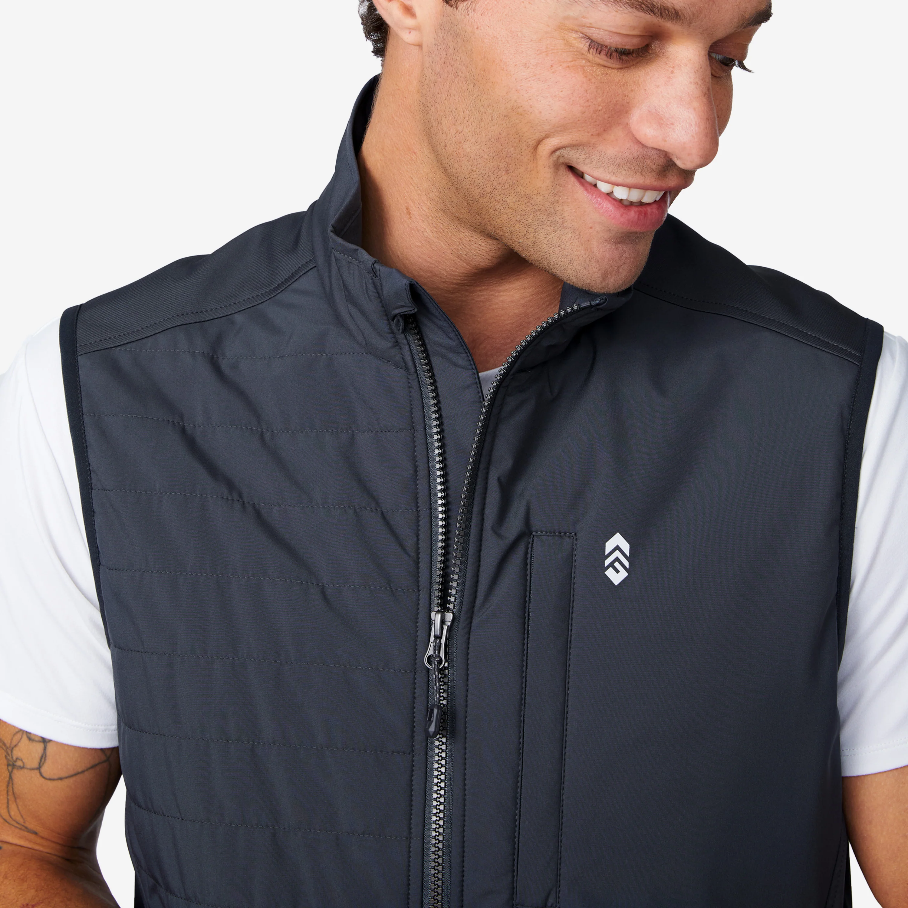 Men's High Stretch Full Zip Vest - Image 3