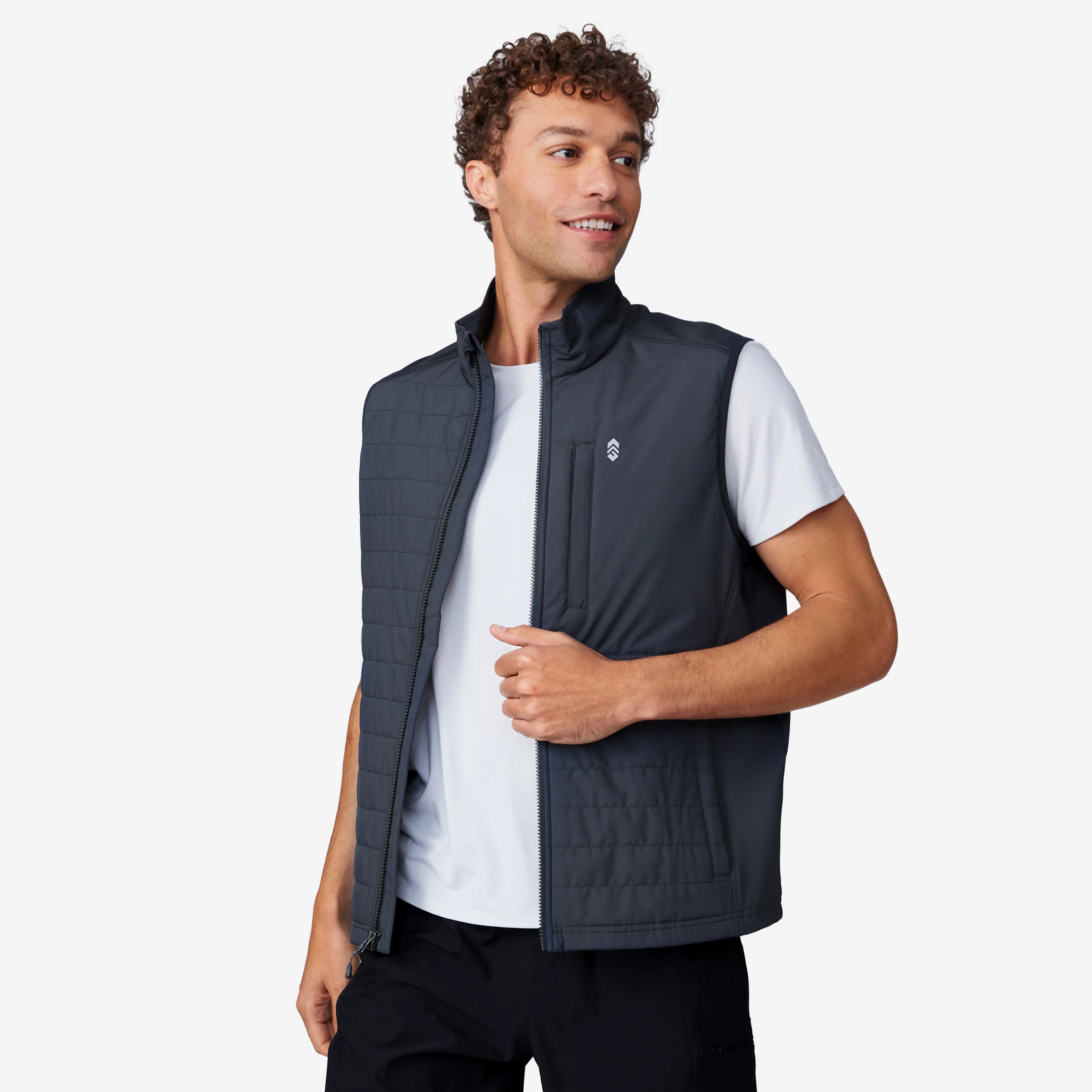 Men's High Stretch Full Zip Vest - Image 4