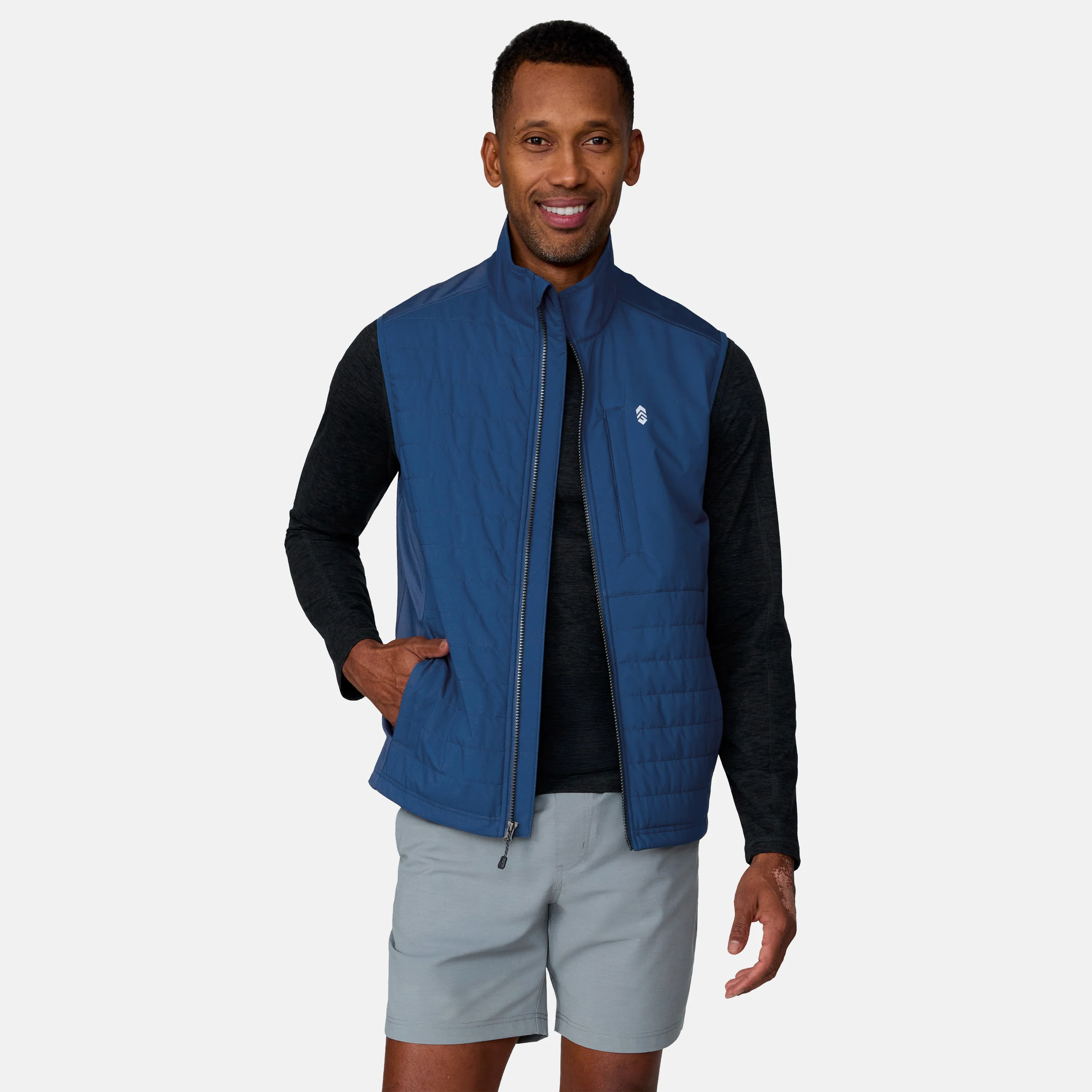 Men's High Stretch Full Zip Vest - Image 9