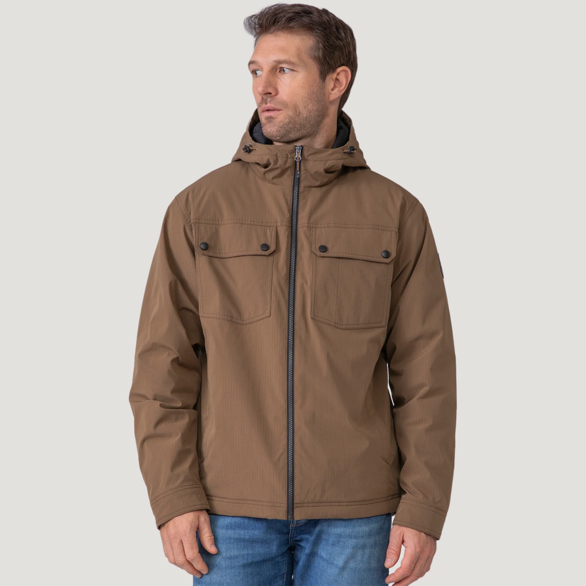 Men's Hooded Cruiser Midweight Jacket - Image 10