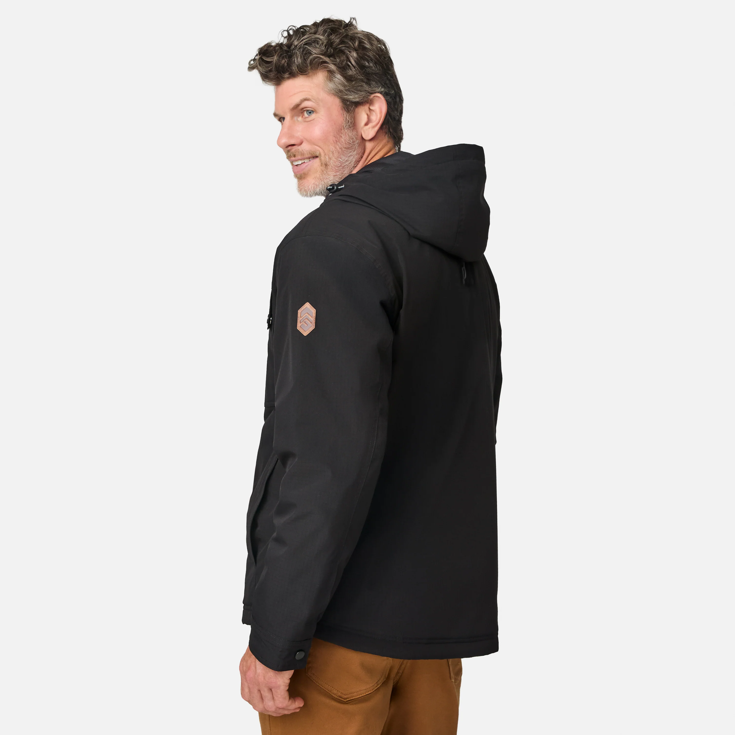 Men's Hooded Cruiser Midweight Jacket - Image 5