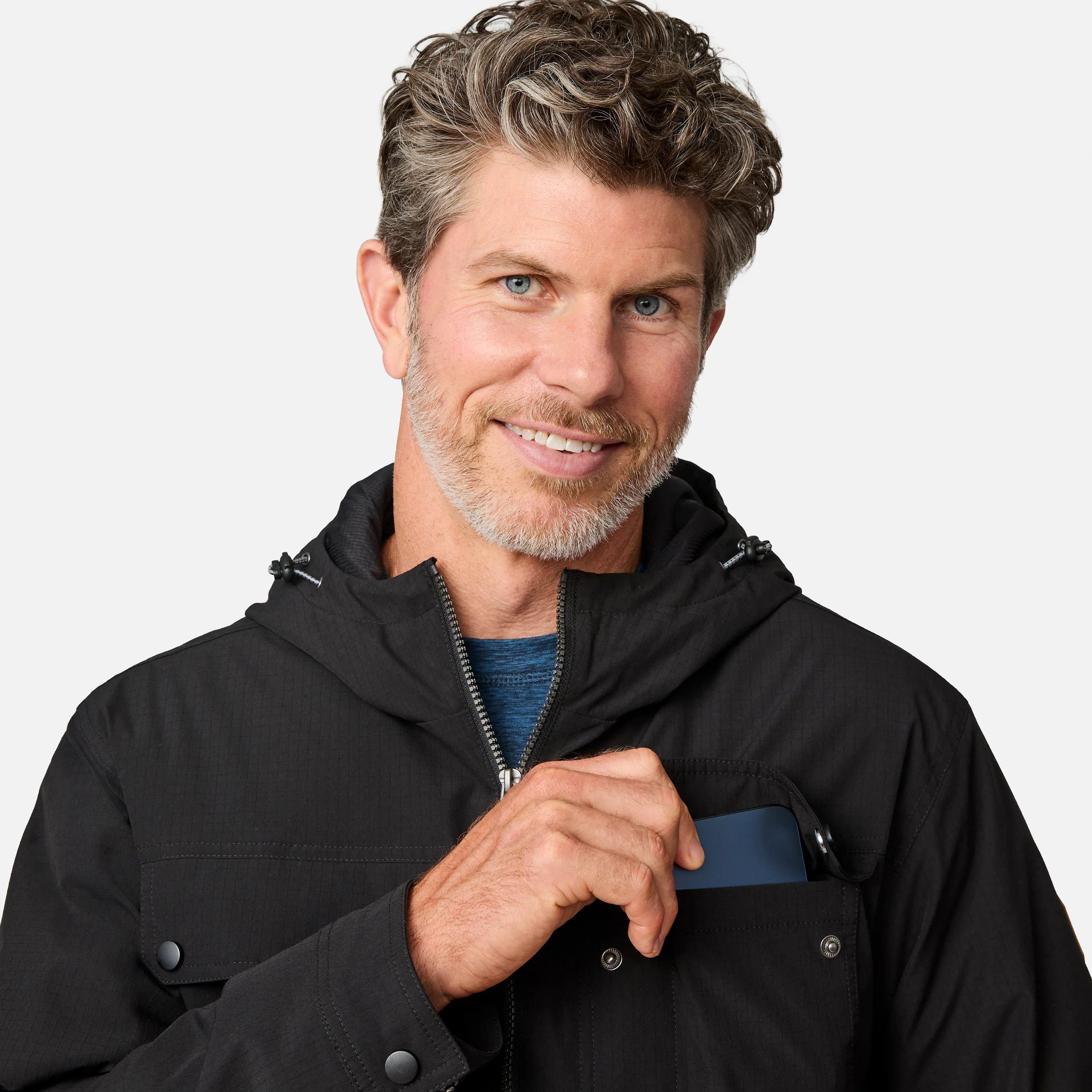 Men's Hooded Cruiser Midweight Jacket - Image 6