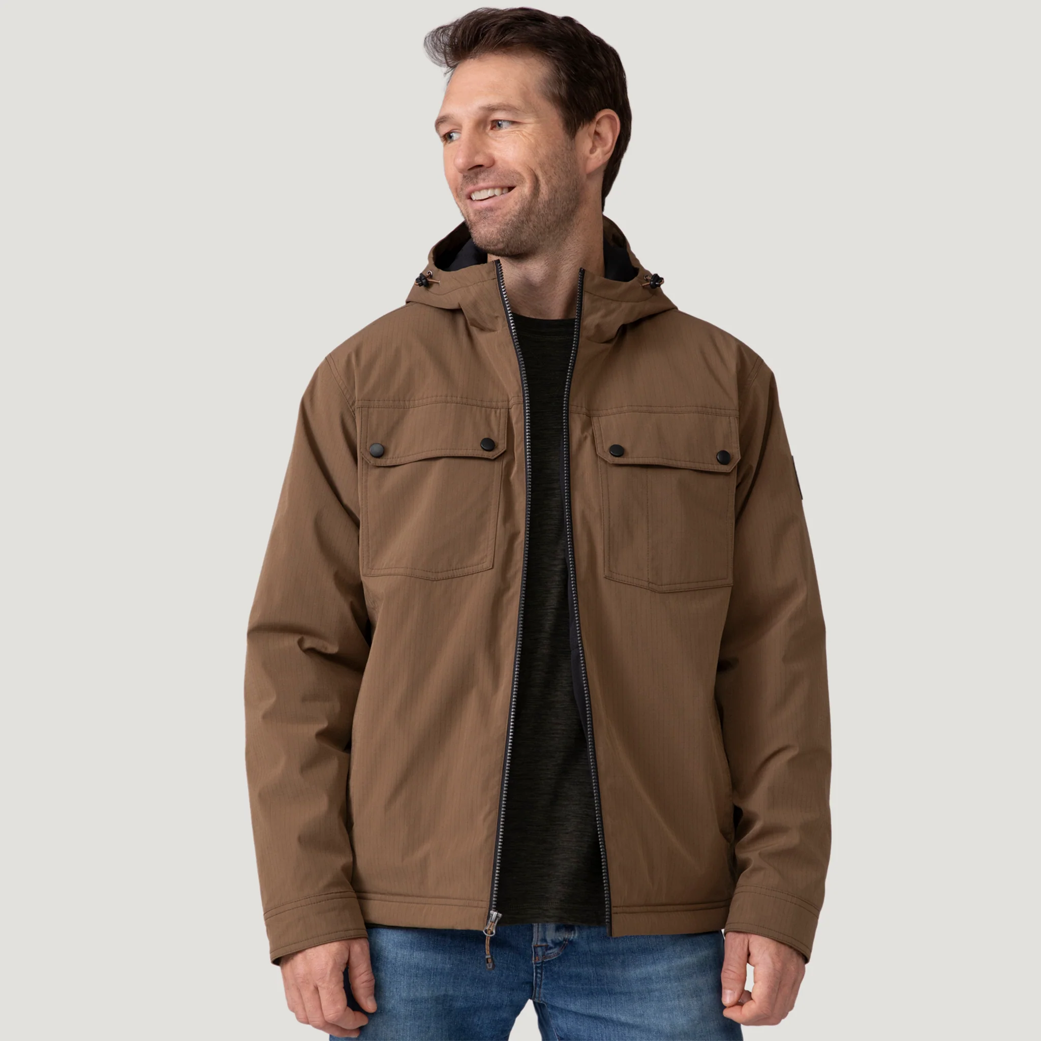 Men's Hooded Cruiser Midweight Jacket - Image 8