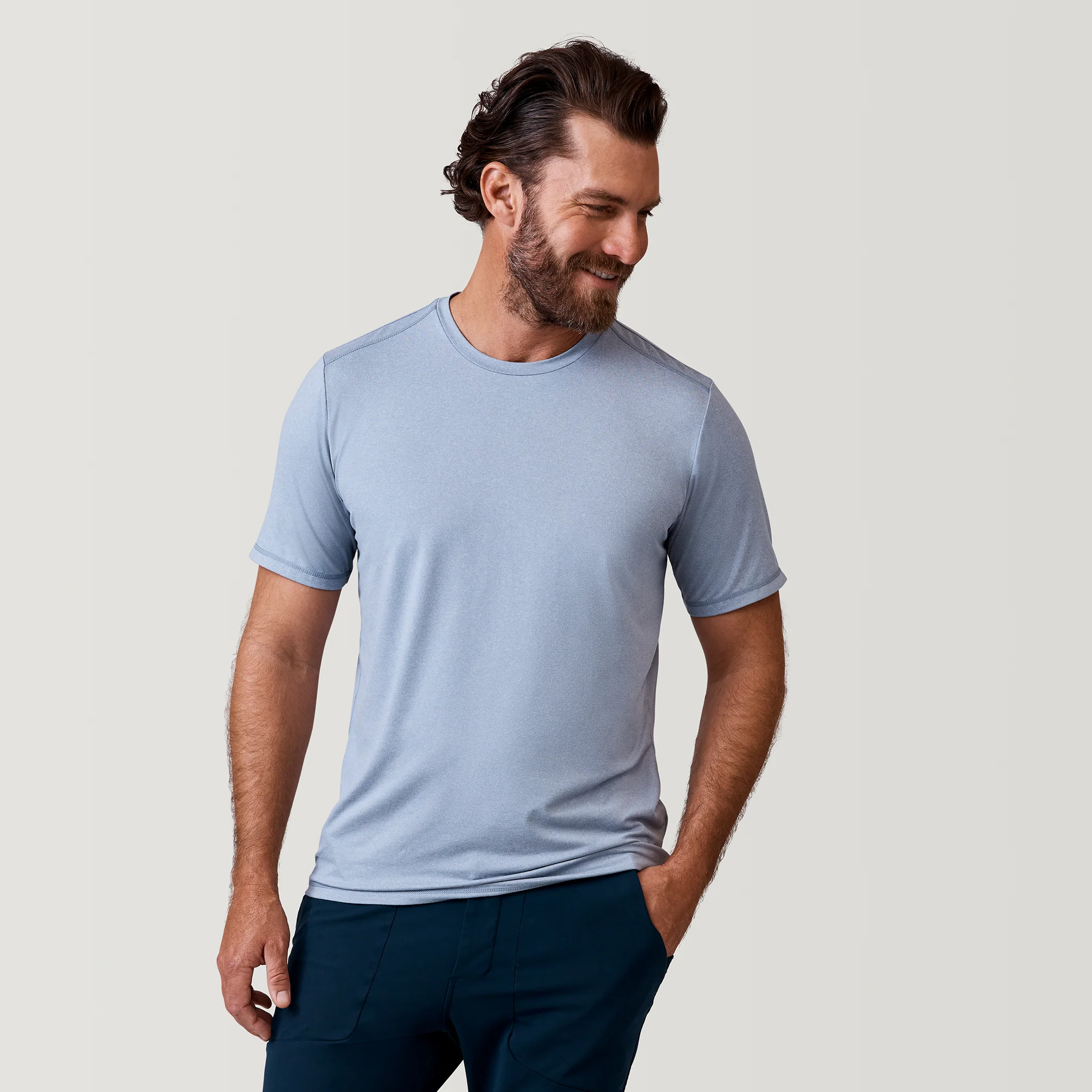 Men's Microtech® Chill Cooling Crew Tee - Image 5