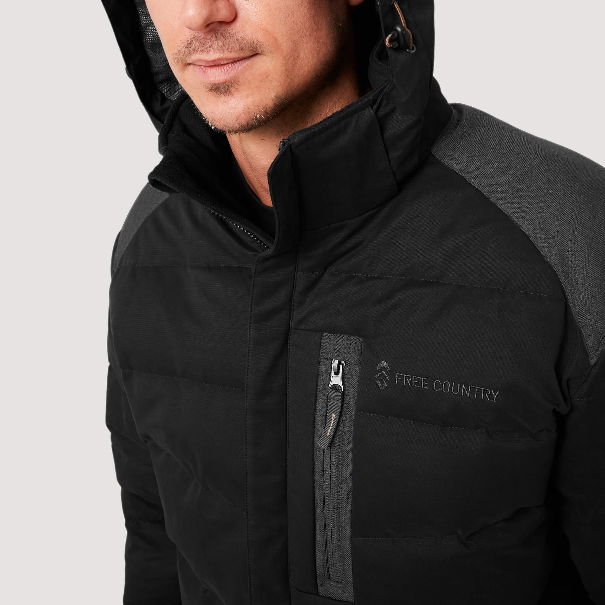 Men's Ottoman Mid Weight Parka Jacket - Image 2
