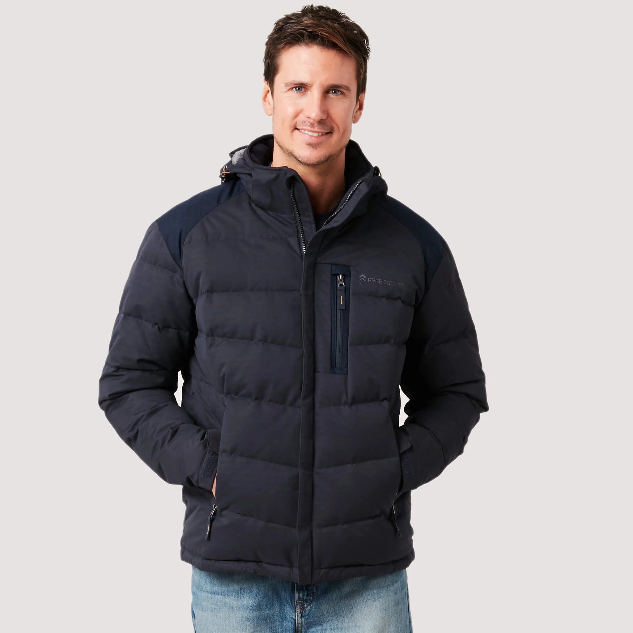 Men's Ottoman Mid Weight Parka Jacket - Image 4