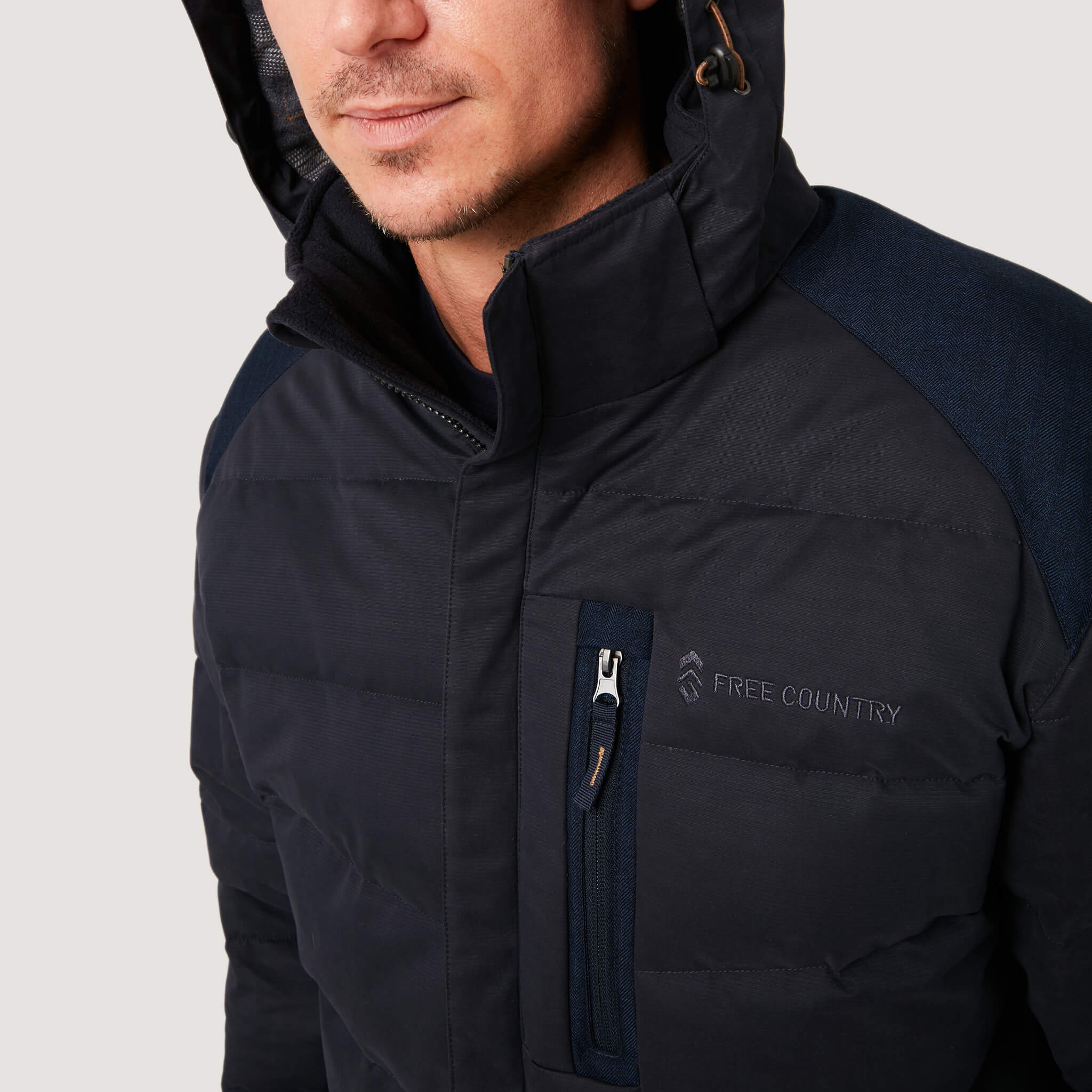 Men's Ottoman Mid Weight Parka Jacket - Image 5