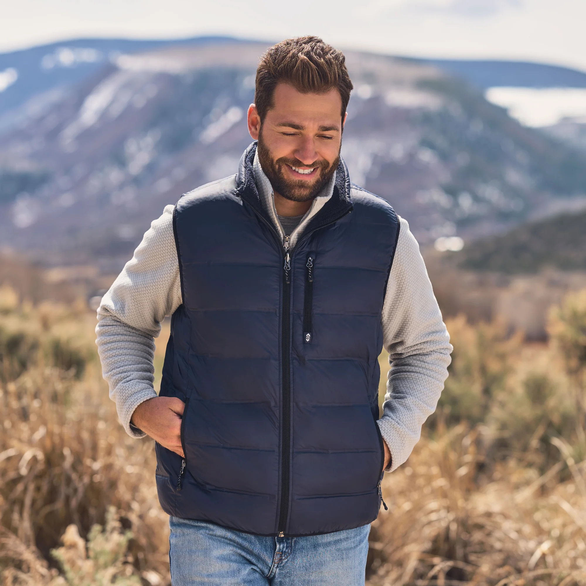 Men's Pine Creek Quilted Reversible Vest - Image 2