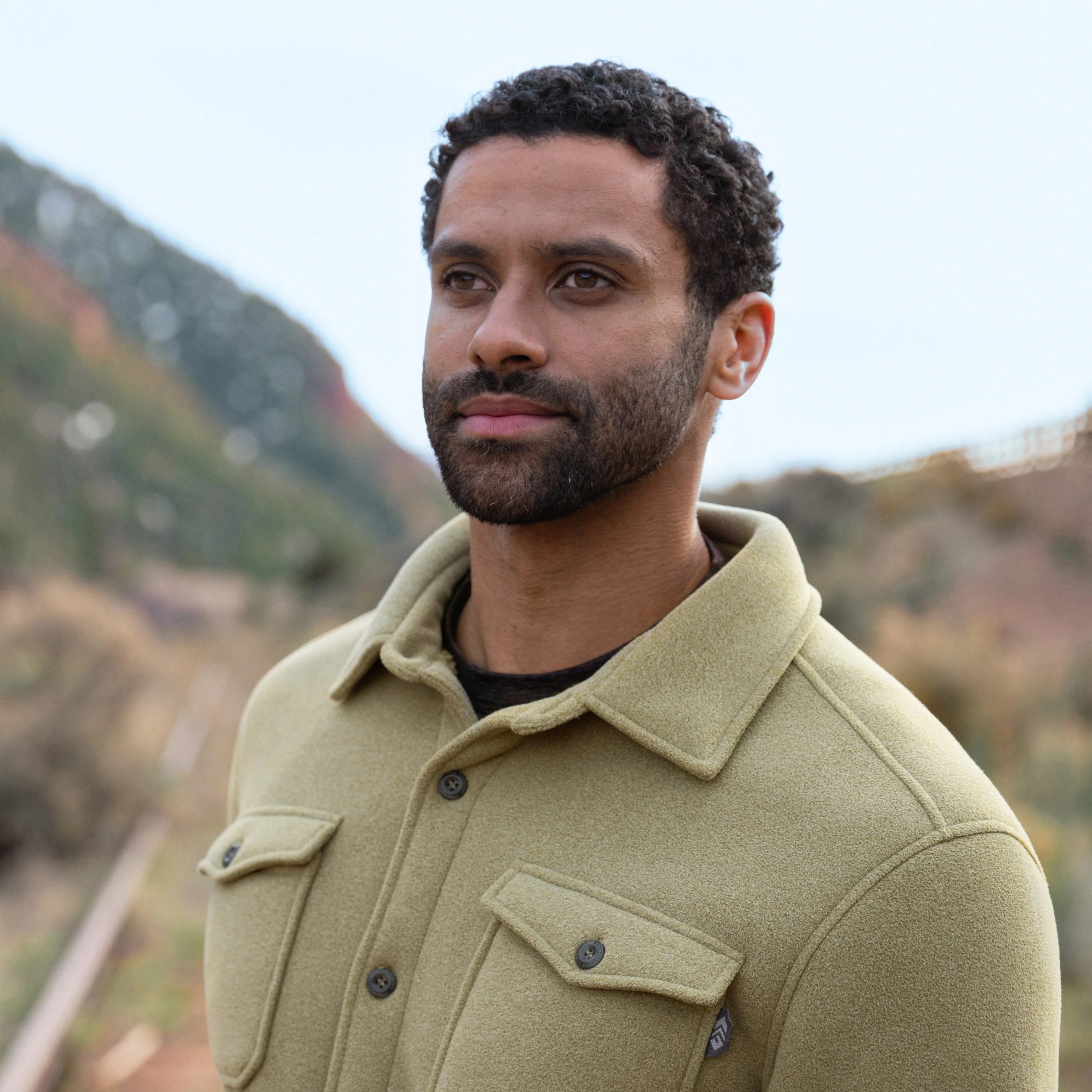 Men's Sueded Tundra Fleece Shirt Jacket - Image 2