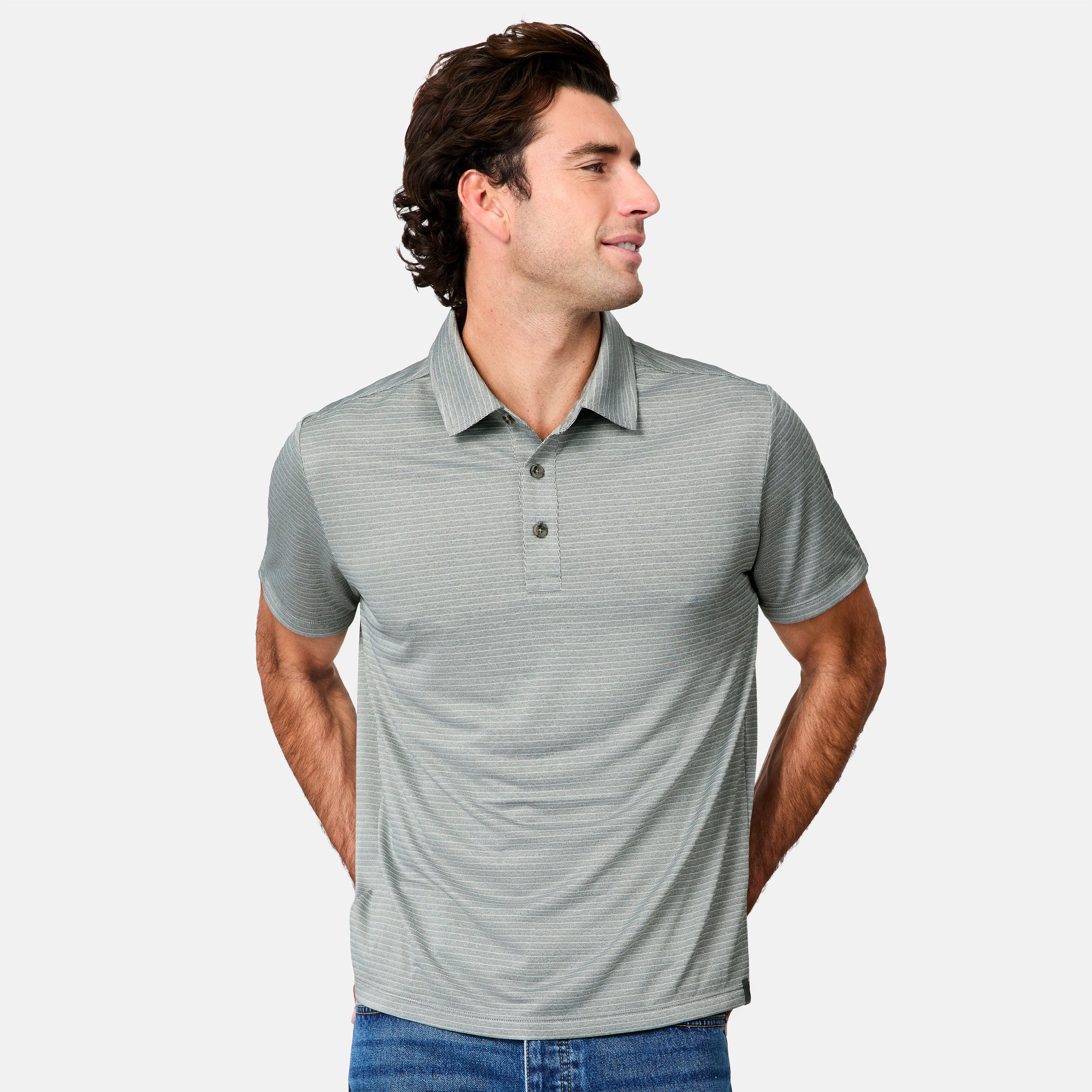 Men's Tech Jacquard Polo Shirt - Image 12