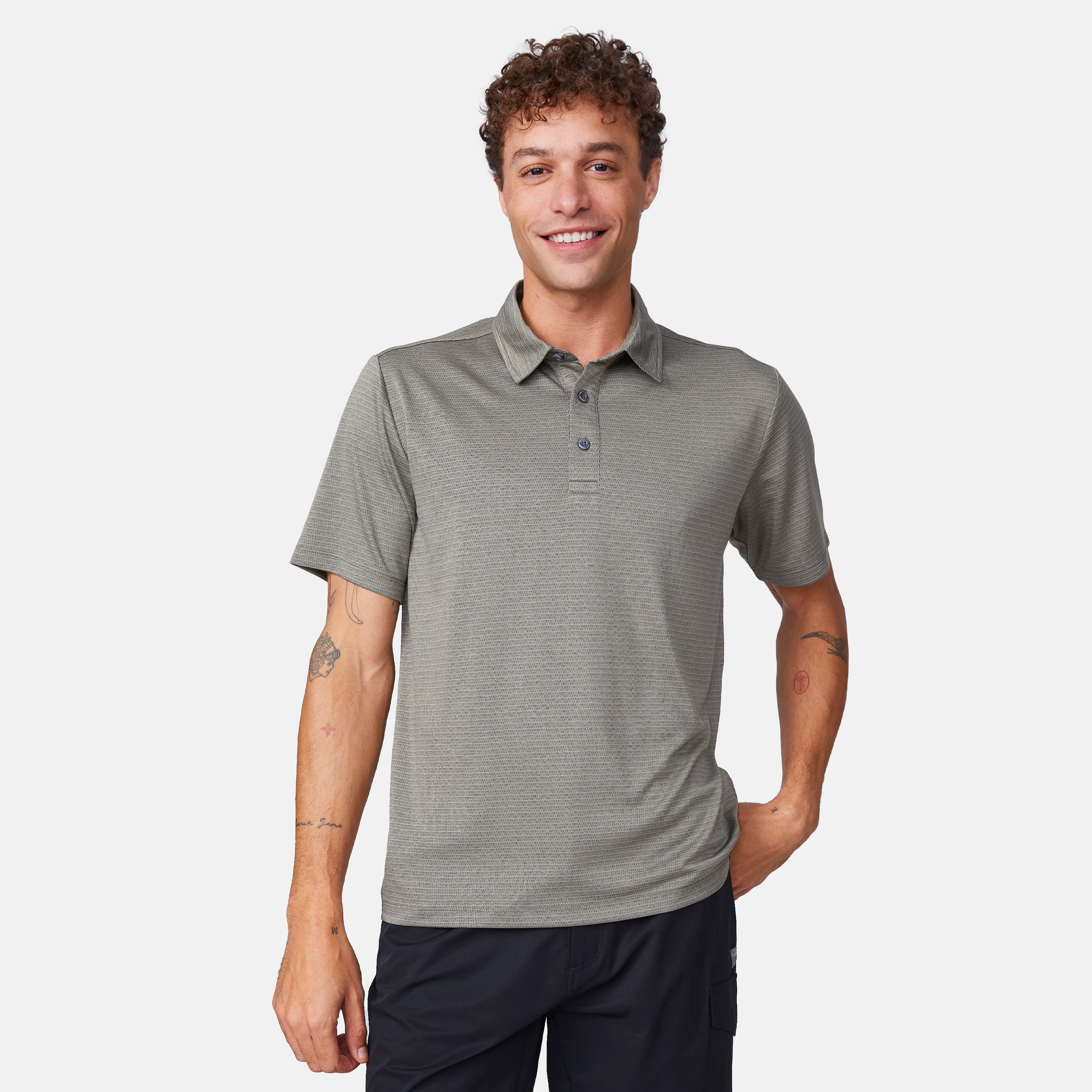 Men's Tech Jacquard Polo Shirt - Image 14