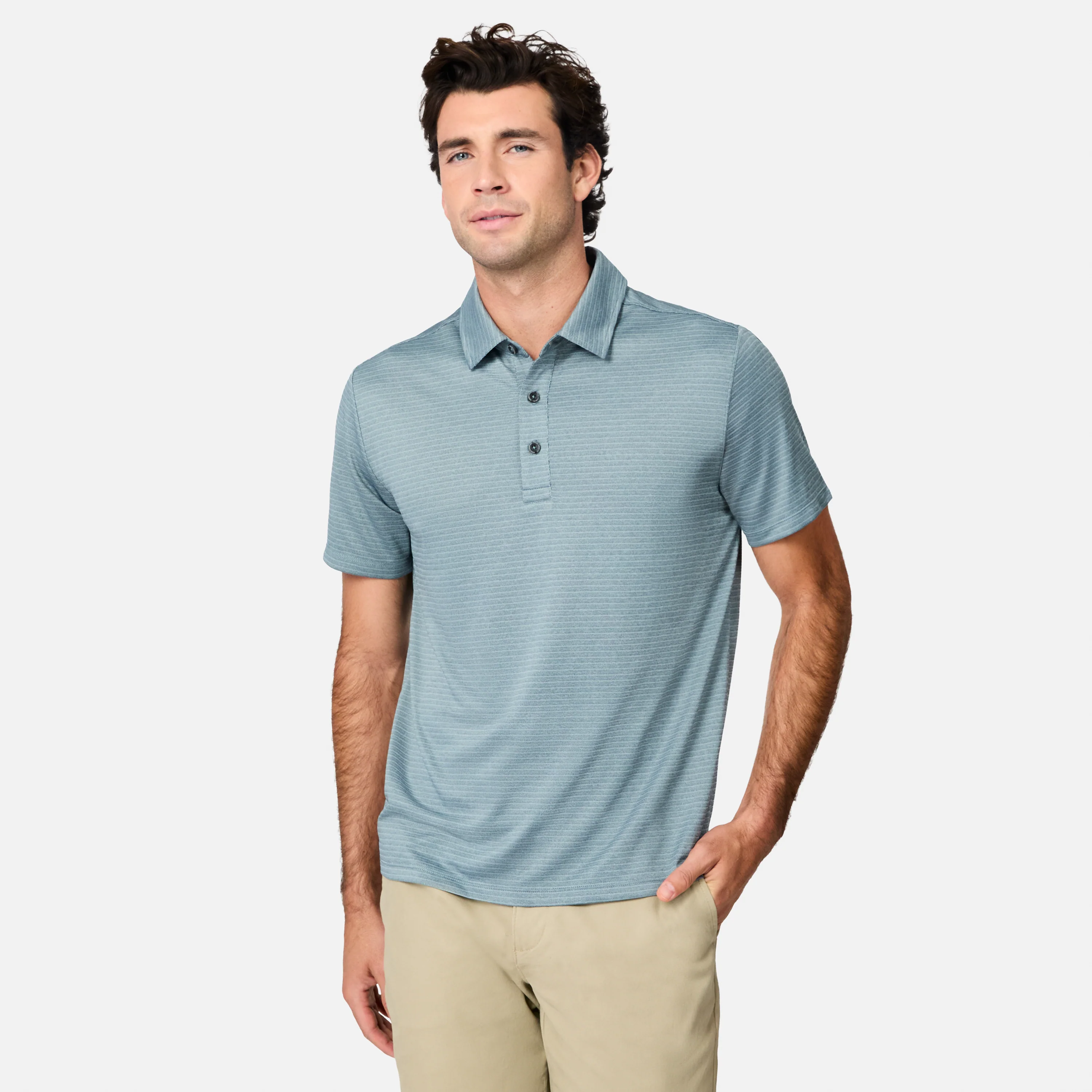 Men's Tech Jacquard Polo Shirt - Image 16